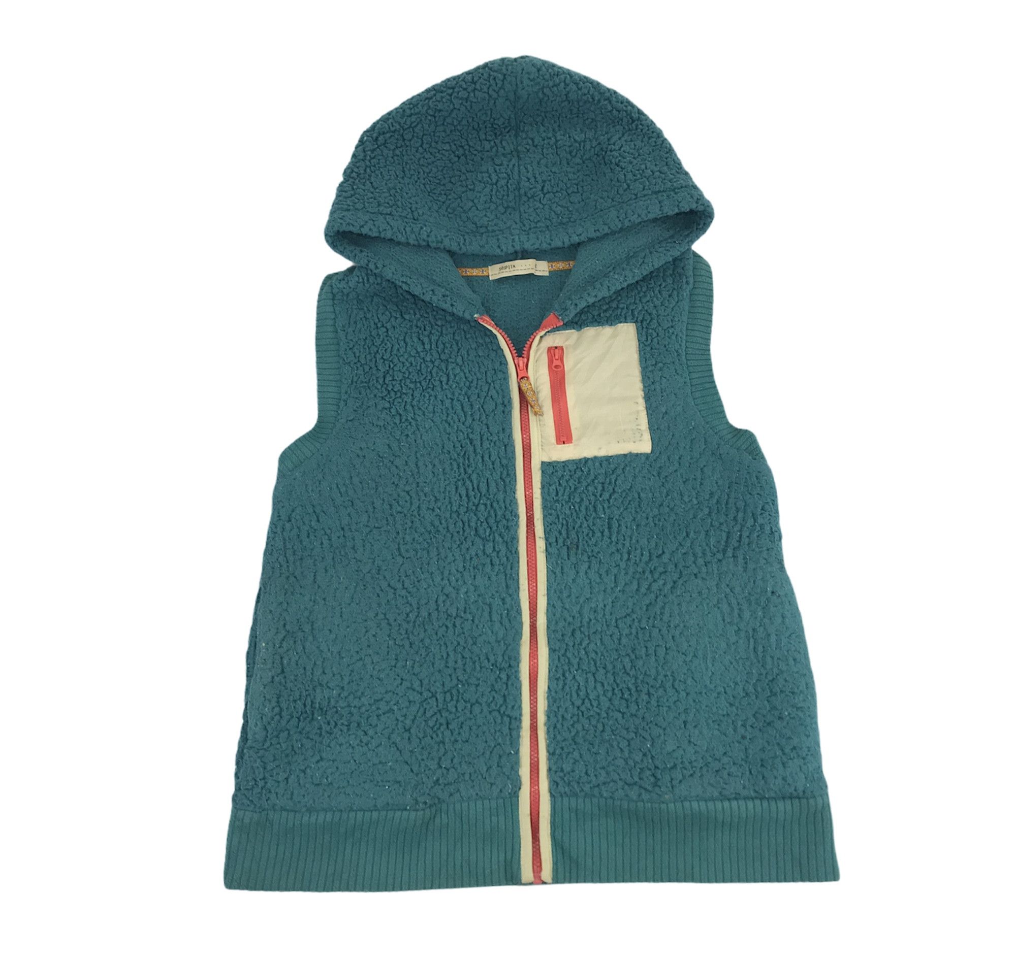 Japanese Brand Vintage Sospita Fleece Sherpa Vest Hoodie Jacket Size M / US 6-8 / IT 42-44 - 1 Thumbnail