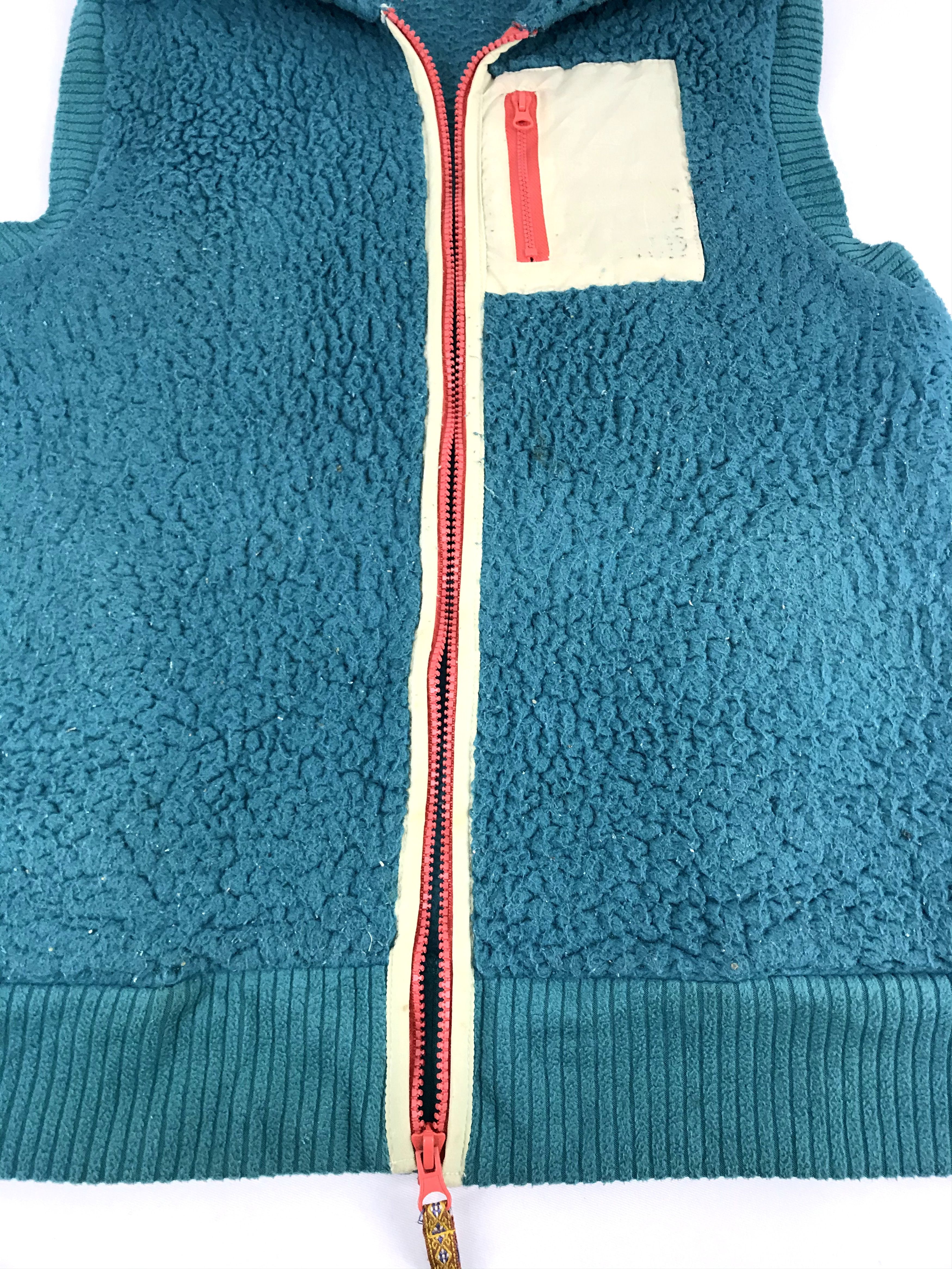 Japanese Brand Vintage Sospita Fleece Sherpa Vest Hoodie Jacket Size M / US 6-8 / IT 42-44 - 2 Thumbnail