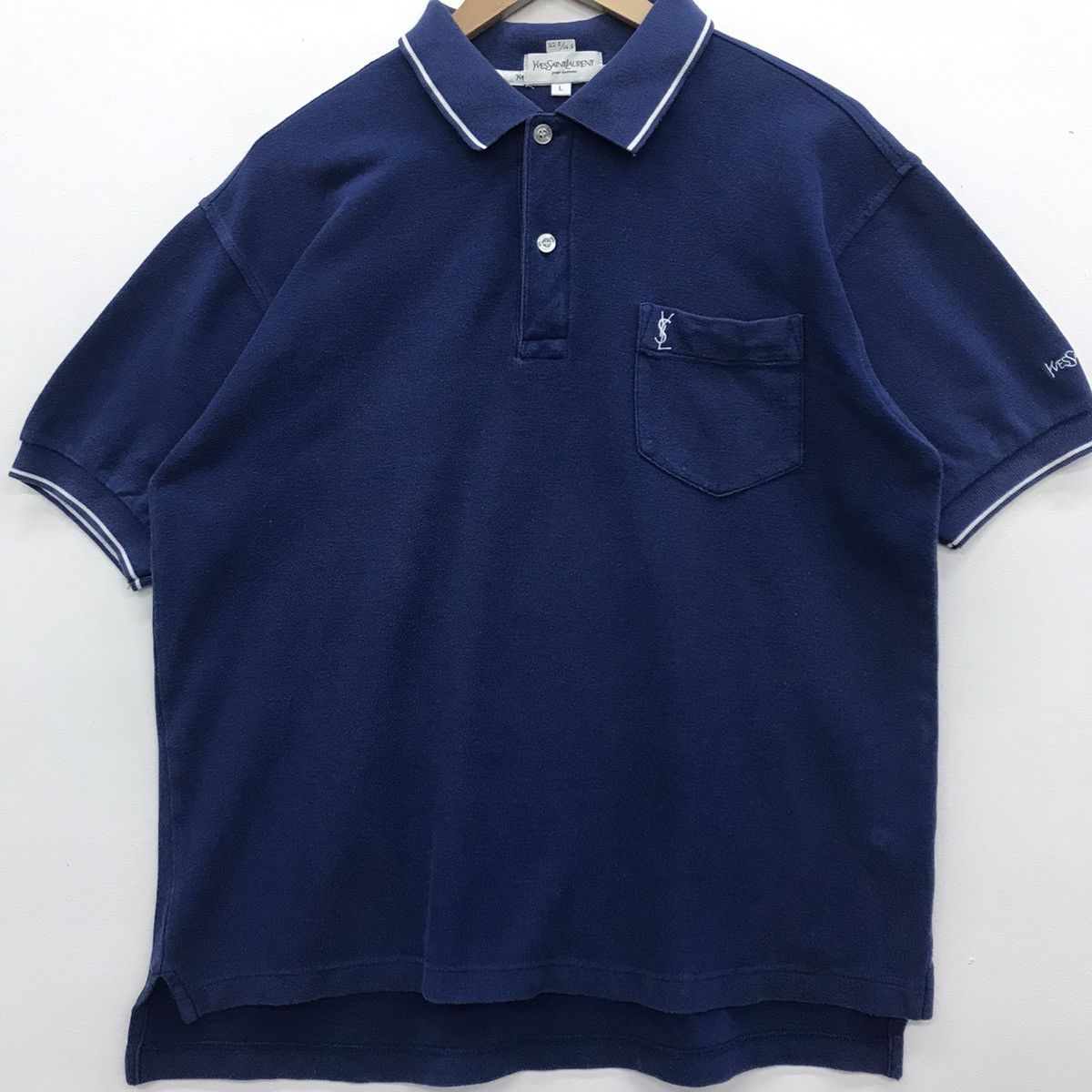 Yves Saint Laurent Vintage Yves Saint Laurent Polo Tee Size US L / EU 52-54 / 3 - 2 Thumbnail