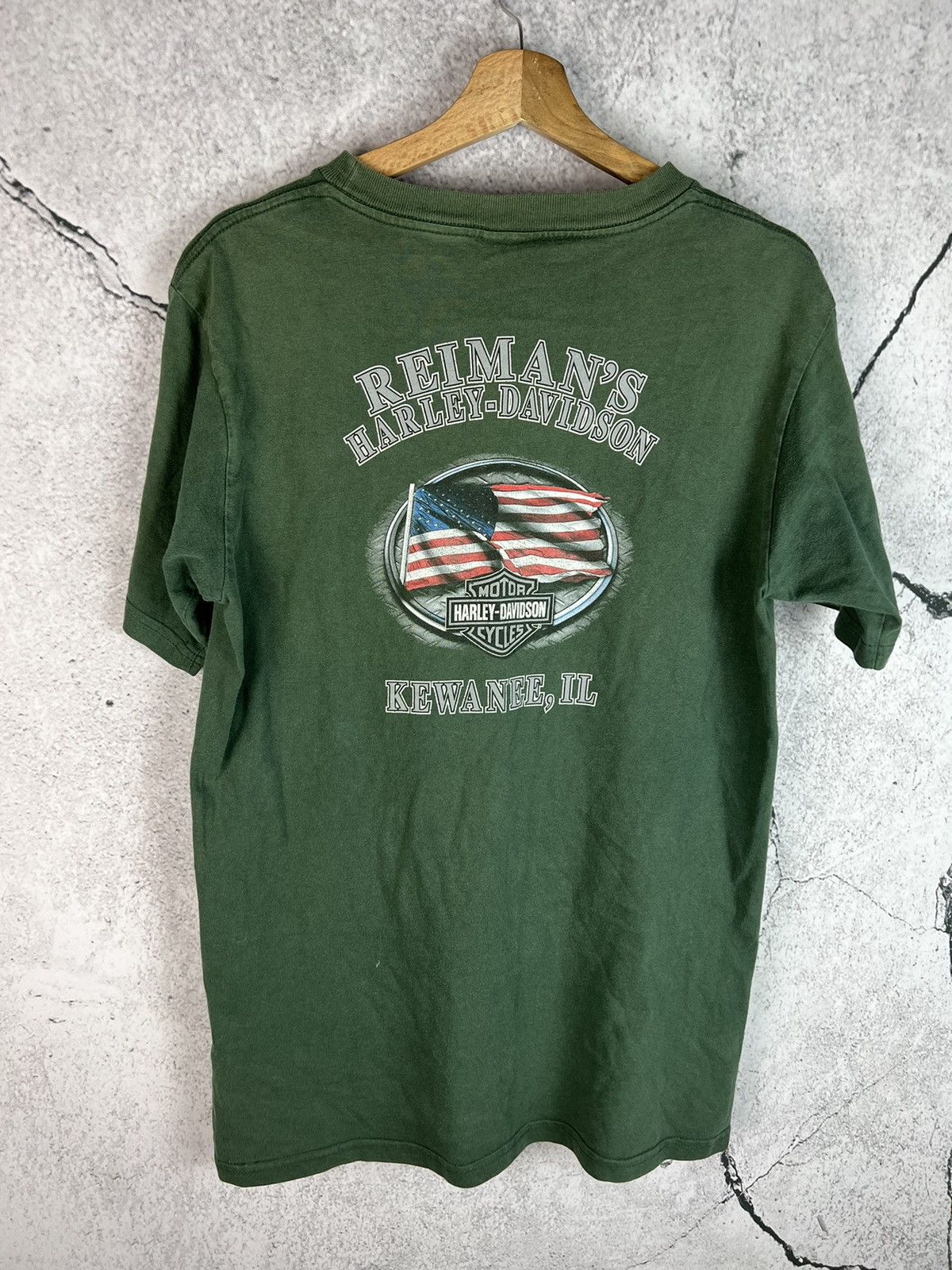Harley Davidson Reimans Harley Davidson kewanee vintage tshirt Size US M / EU 48-50 / 2 - 2 Thumbnail