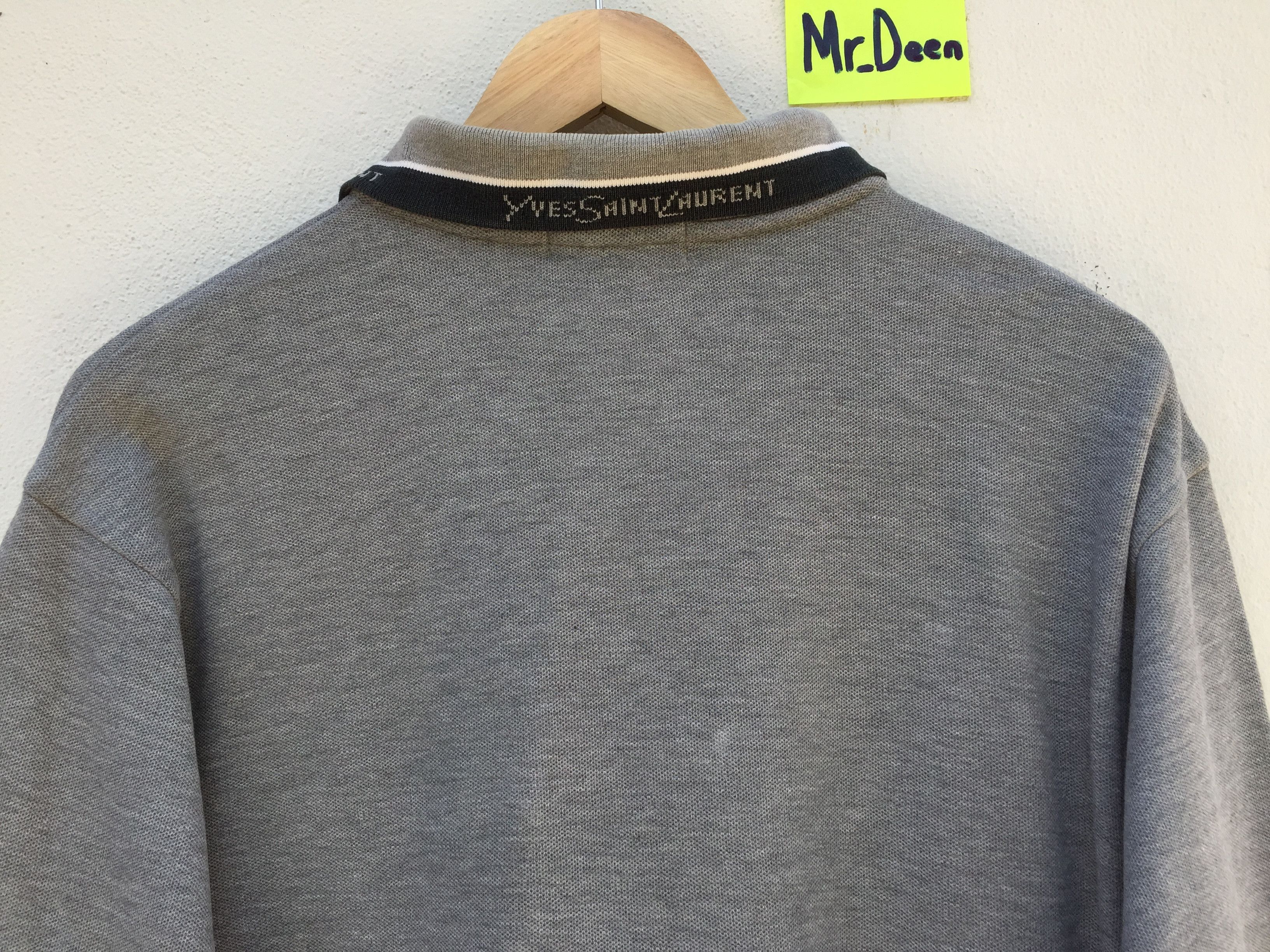 Yves Saint Laurent Vintage 90s YSL Pour Homme Polo Men Shirt Size US L / EU 52-54 / 3 - 12 Thumbnail