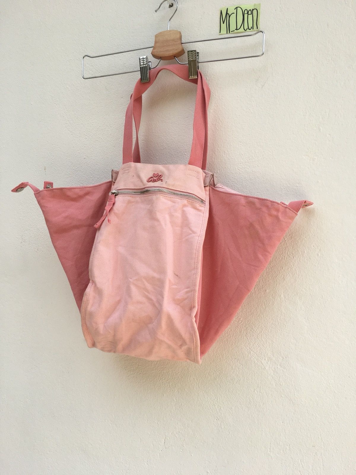 agnes b. Agnes B. Pink Canvas Two-way Wear Tote Bag Size ONE SIZE - 2 Thumbnail