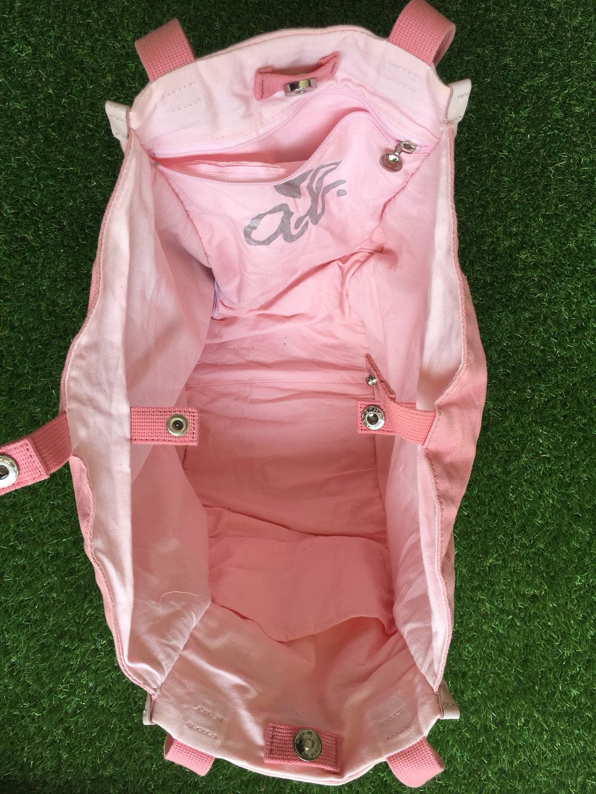 agnes b. Agnes B. Pink Canvas Two-way Wear Tote Bag Size ONE SIZE - 13 Thumbnail