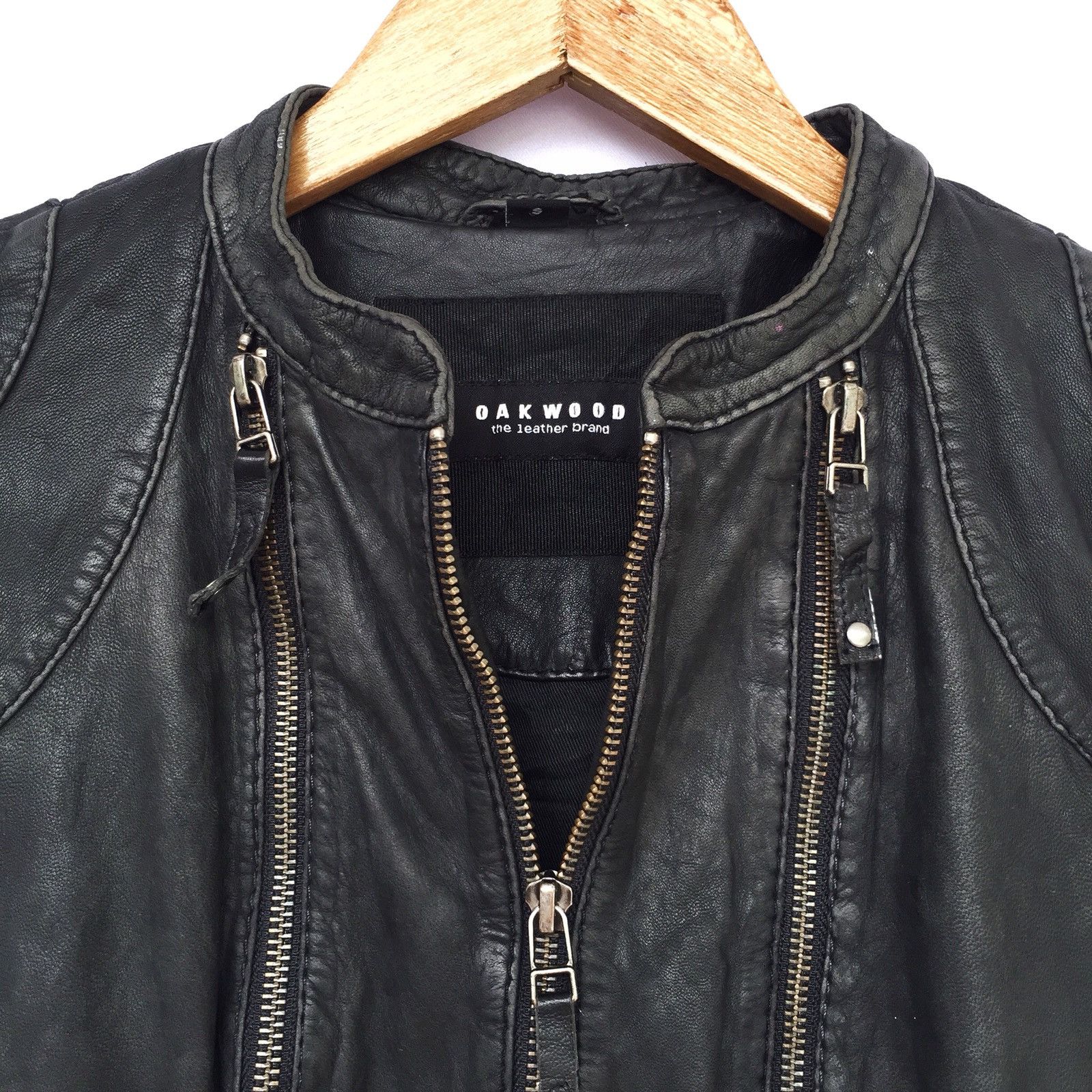 The Viridi-anne SICK🔥Oakwood Leather Biker Zipper Jacket Size US XS / EU 42 / 0 - 5 Thumbnail