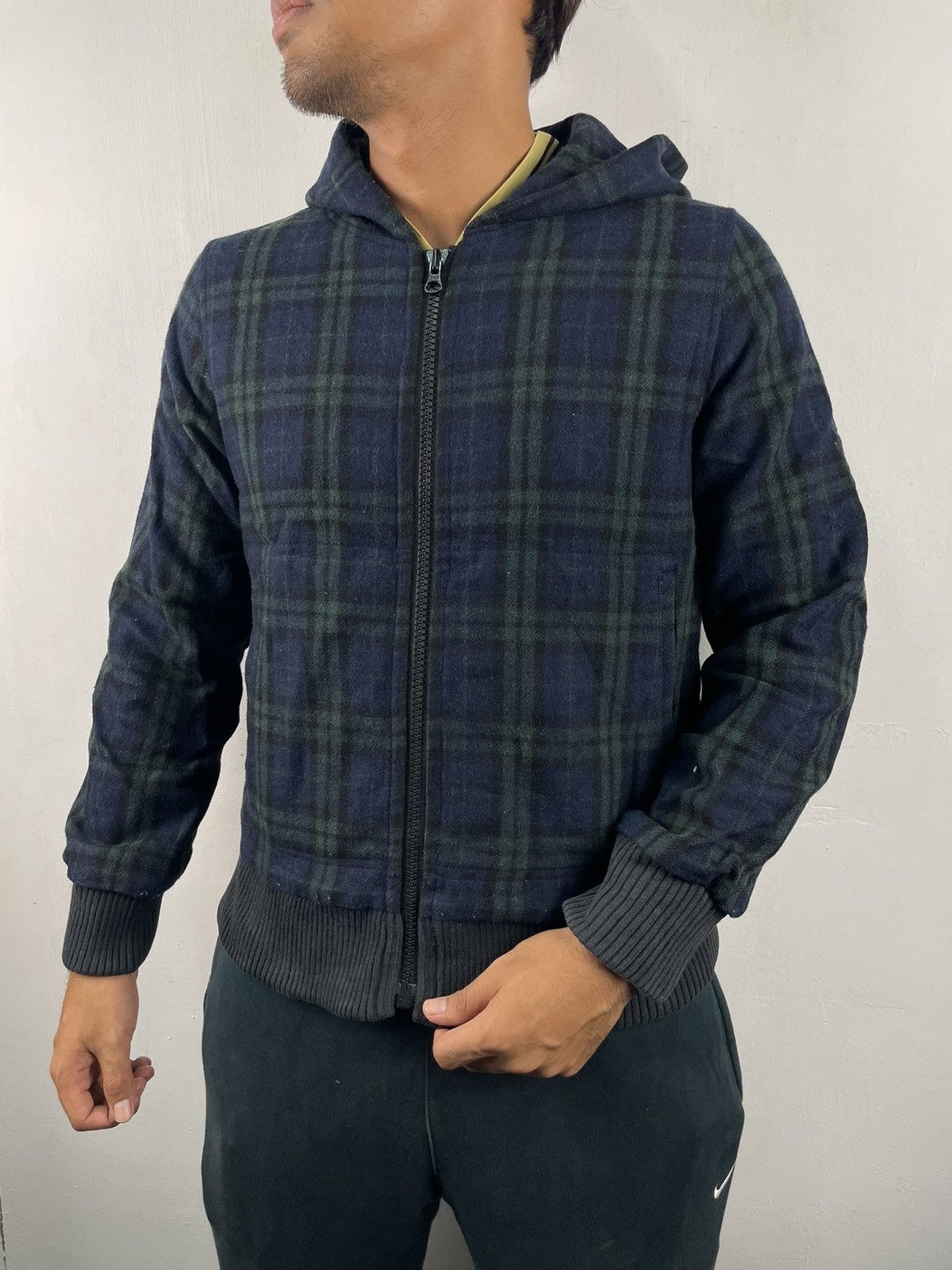 Japanese Brand Vtg Checkered Tartan Punk Hoodie by Felissimo Women L Size Size L / US 10 / IT 46 - 1 Thumbnail