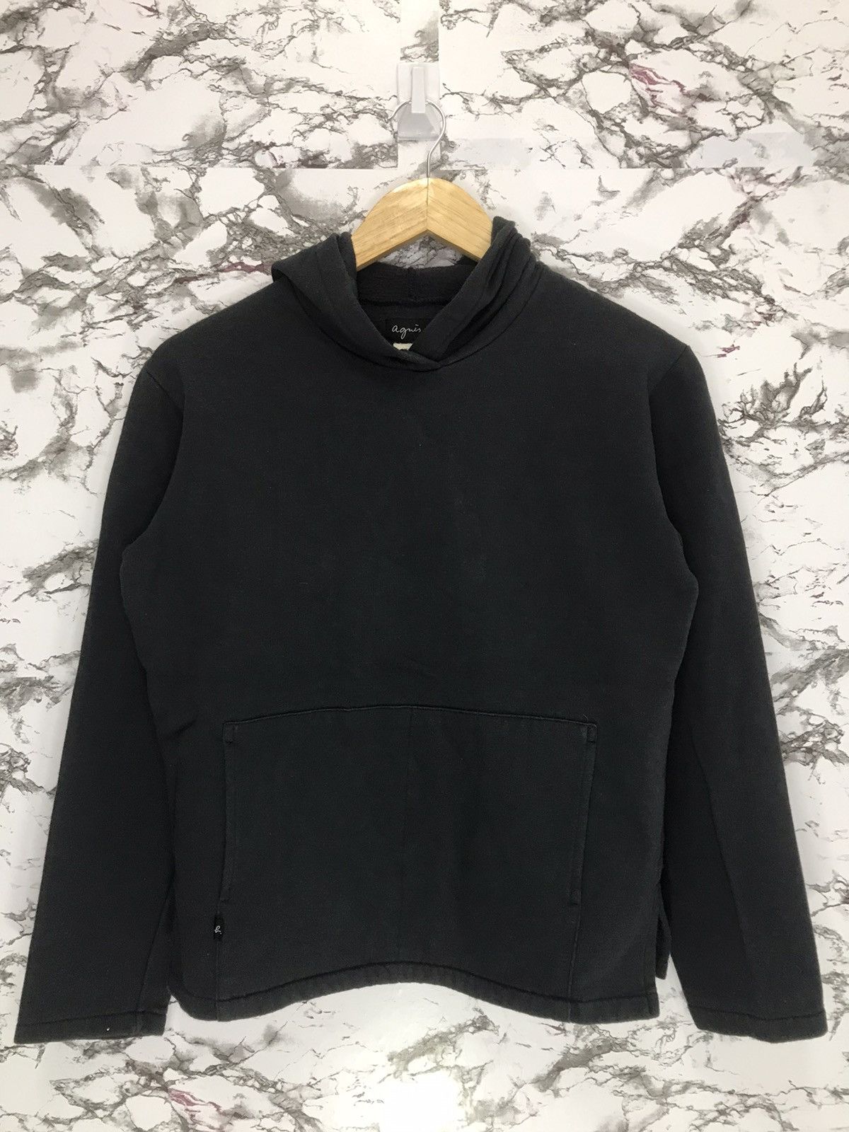 Designer × agnes b. Agnes B. Small Logo Hoodie Swearshirt Size US M / EU 48-50 / 2 - 1 Thumbnail