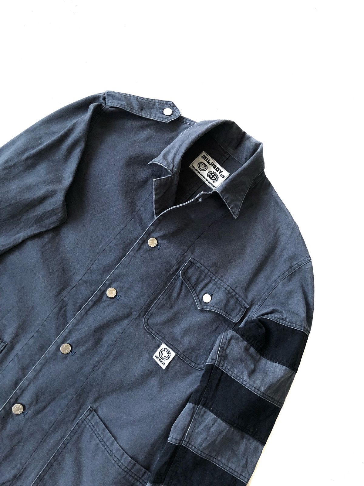 GRAIL🔥AW03 Runway Milkboy 🇯🇵 Striped Hybrid Jacket