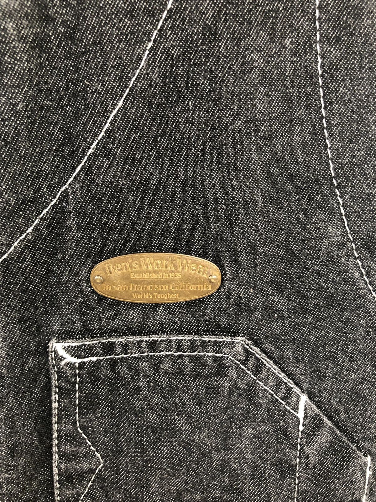 Ben Davis 90s Ben Davies 🇺🇸 Indigo Three Pocket Denim Vests Size US M / EU 48-50 / 2 - 5 Thumbnail