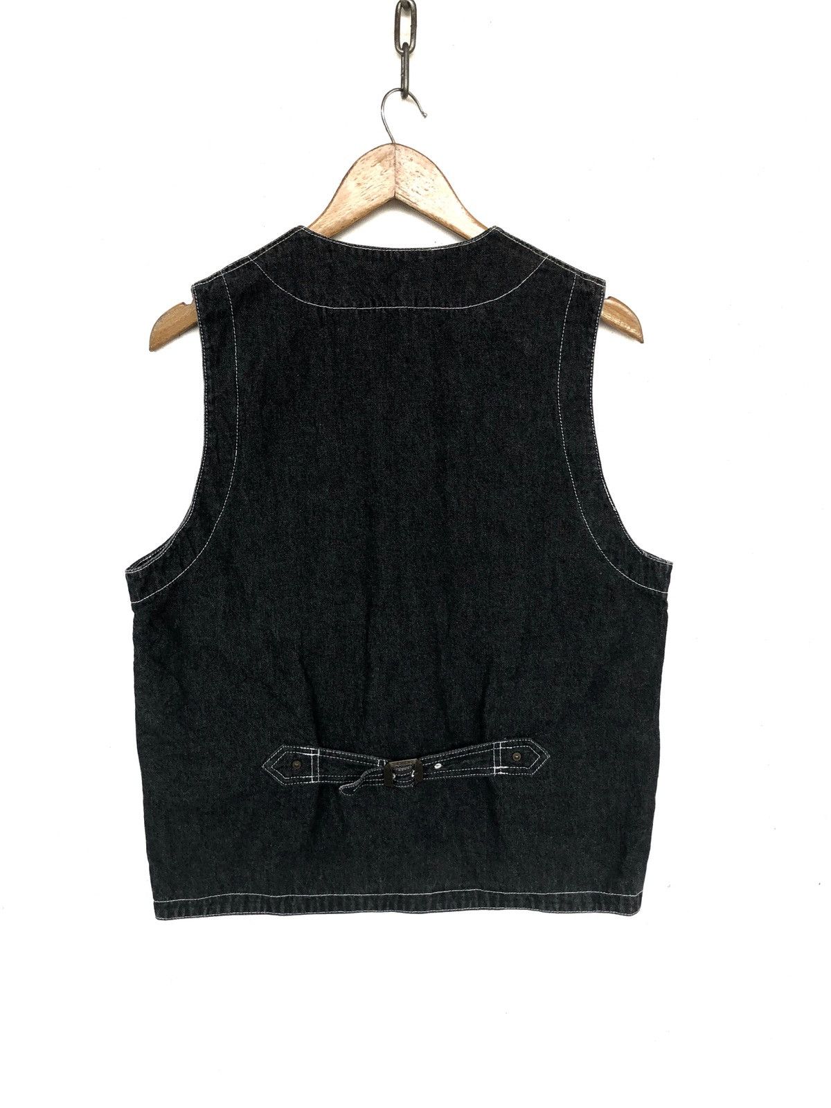 Ben Davis 90s Ben Davies 🇺🇸 Indigo Three Pocket Denim Vests Size US M / EU 48-50 / 2 - 2 Thumbnail