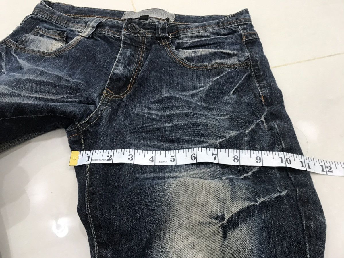 Japanese Brand Hype Dragon Jeans Tokyo Underground Lightning Design Denim Size US 30 / EU 46 - 7 Thumbnail