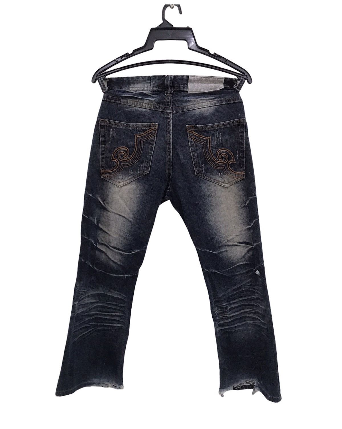 Japanese Brand Hype Dragon Jeans Tokyo Underground Lightning Design Denim Size US 30 / EU 46 - 2 Thumbnail