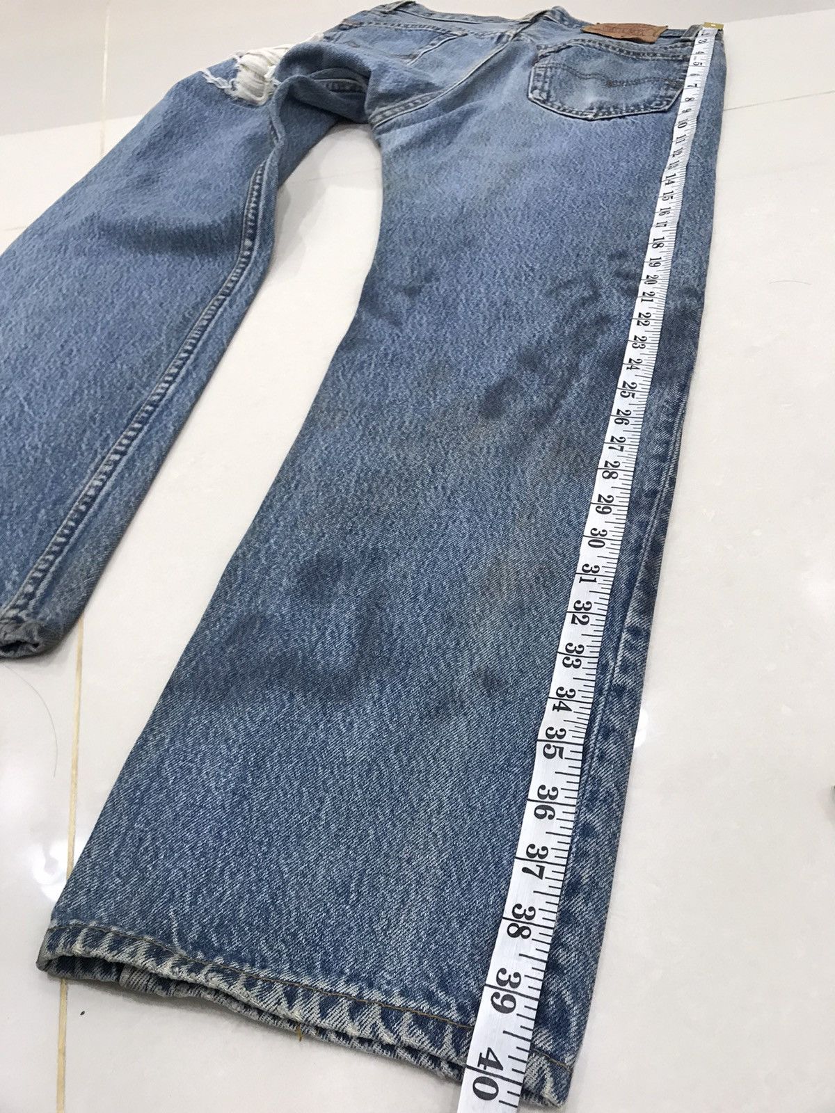 Levi's Vintage Clothing Vintage Denim Custom Levi's 501 Usa Button Zig Zap Design Size US 32 / EU 48 - 11 Thumbnail