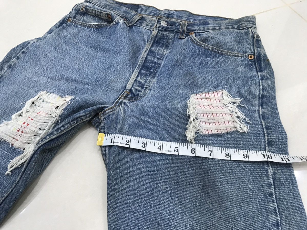 Levi's Vintage Clothing Vintage Denim Custom Levi's 501 Usa Button Zig Zap Design Size US 32 / EU 48 - 9 Thumbnail