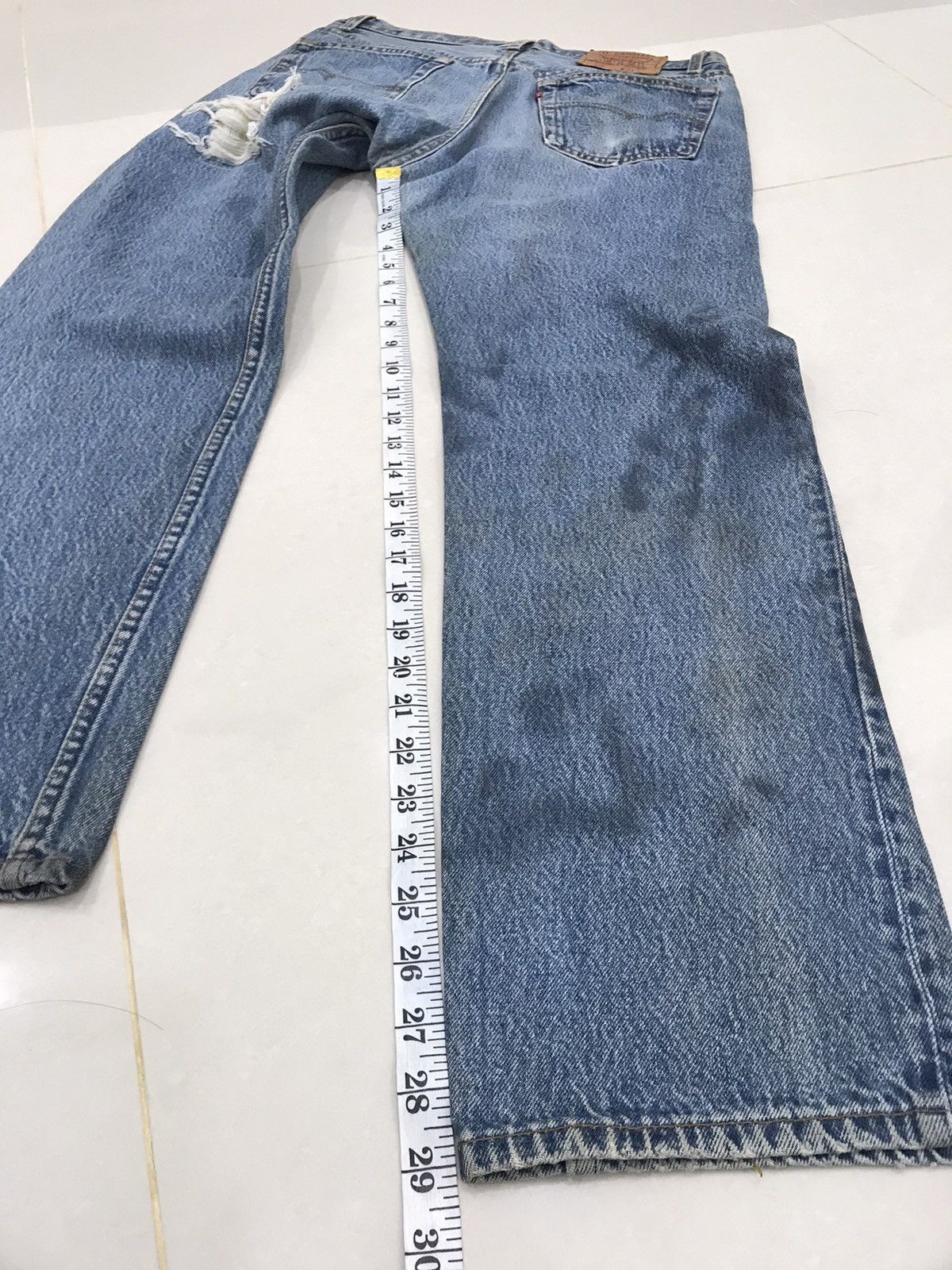 Levi's Vintage Clothing Vintage Denim Custom Levi's 501 Usa Button Zig Zap Design Size US 32 / EU 48 - 10 Thumbnail