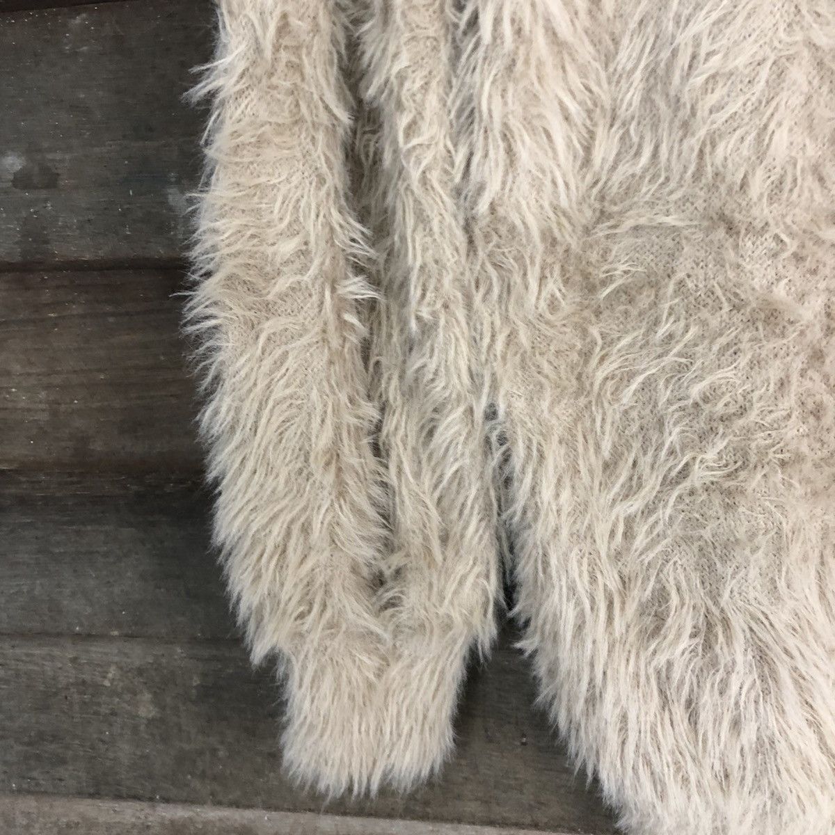 Japanese Brand Jeanasis Brown Mohair Shag Shaggy Knitwear #c1032 Size US XL / EU 56 / 4 - 6 Thumbnail
