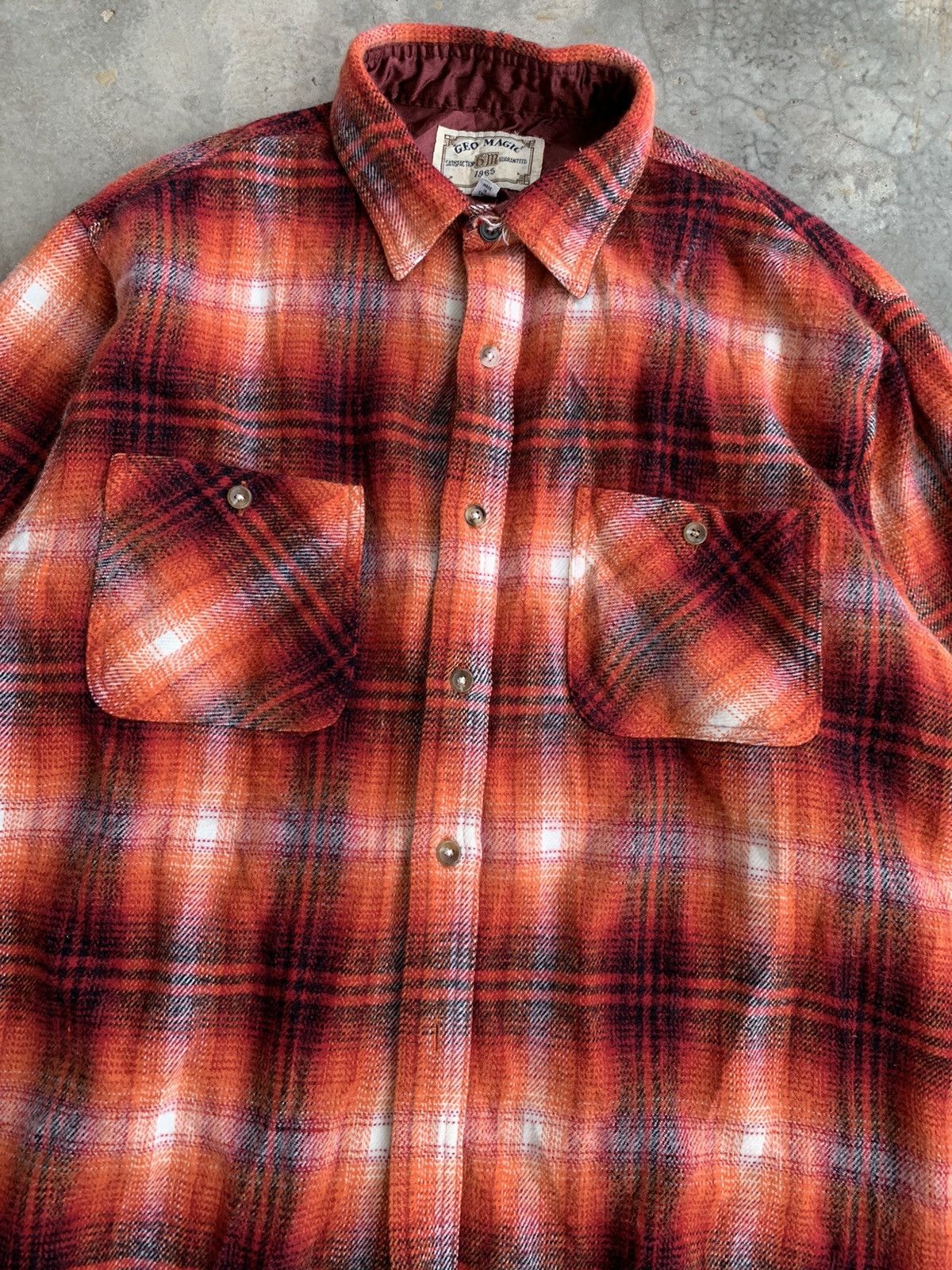 Vintage 90s GeoMagic Wool Flannel Shirt
