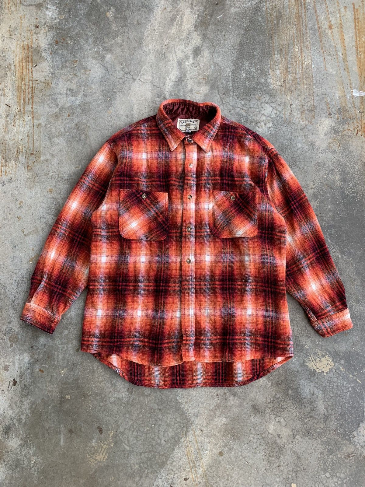 Vintage 90s GeoMagic Wool Flannel Shirt