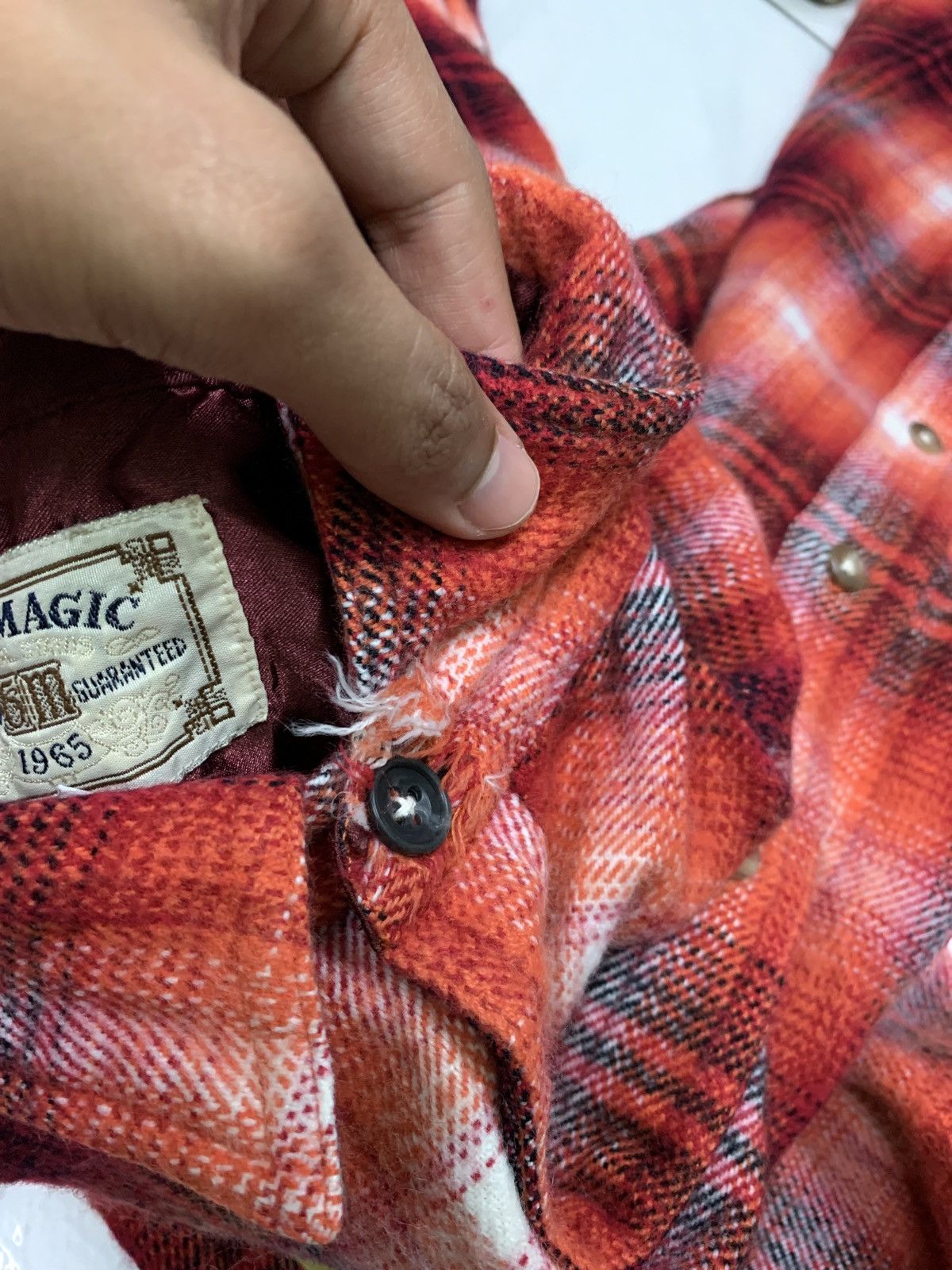Vintage 90s GeoMagic Wool Flannel Shirt
