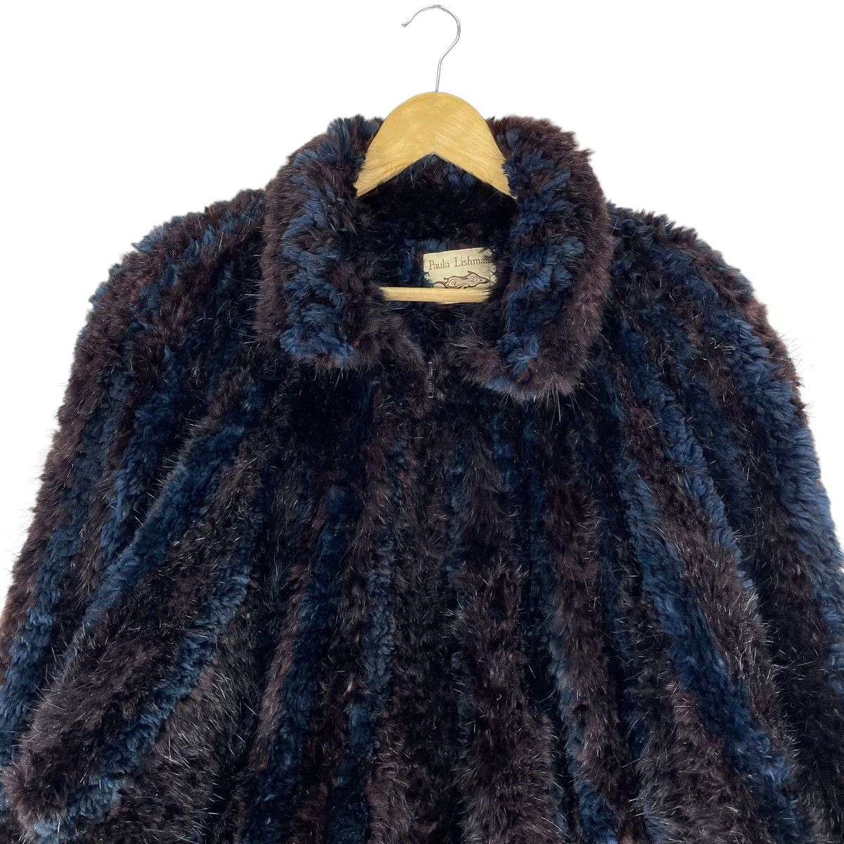 Designer × Handmade 🔥Paula Lishman Knitted Beaver Muskrat Fur Canada Size M / US 6-8 / IT 42-44 - 3 Thumbnail