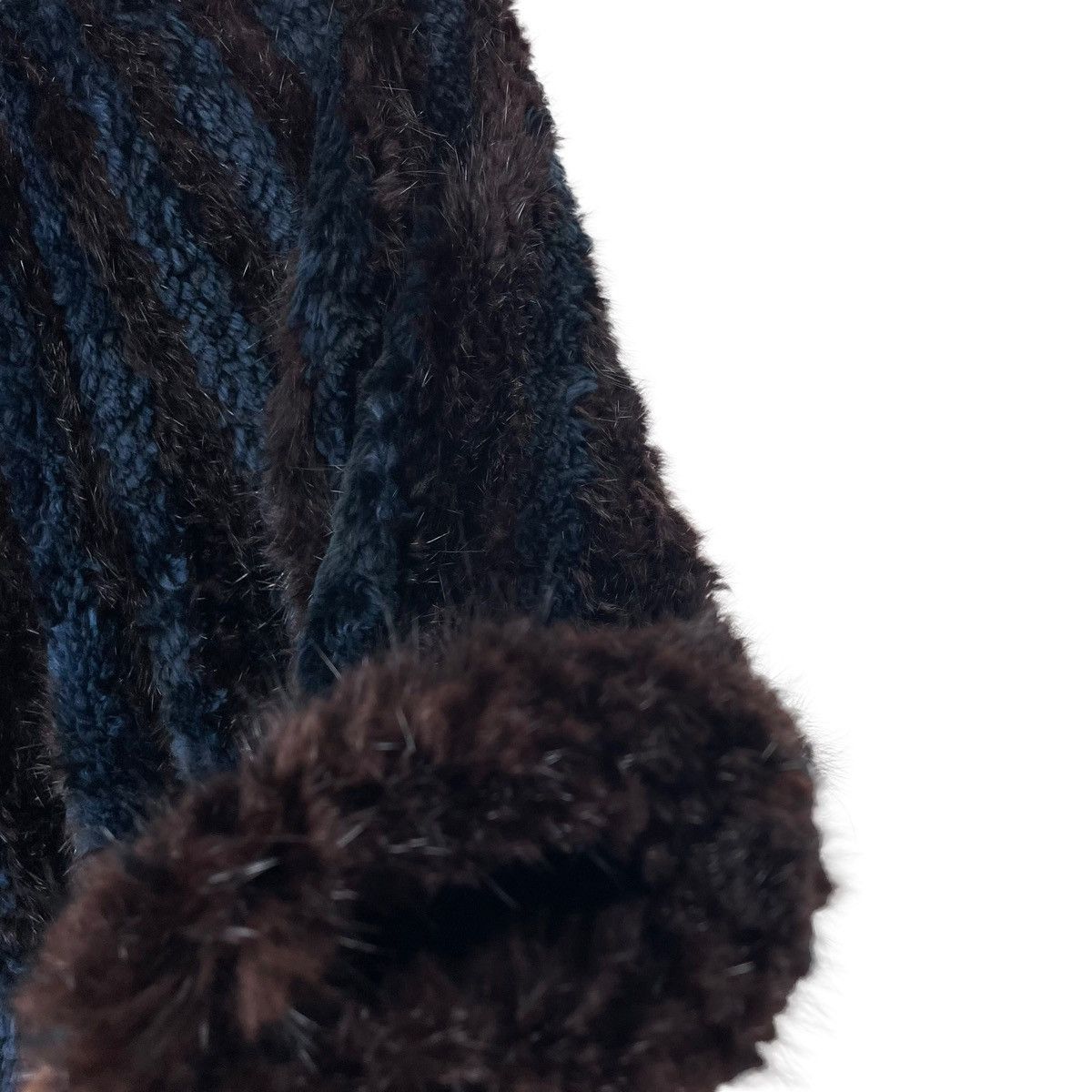 Designer × Handmade 🔥Paula Lishman Knitted Beaver Muskrat Fur Canada Size M / US 6-8 / IT 42-44 - 9 Thumbnail