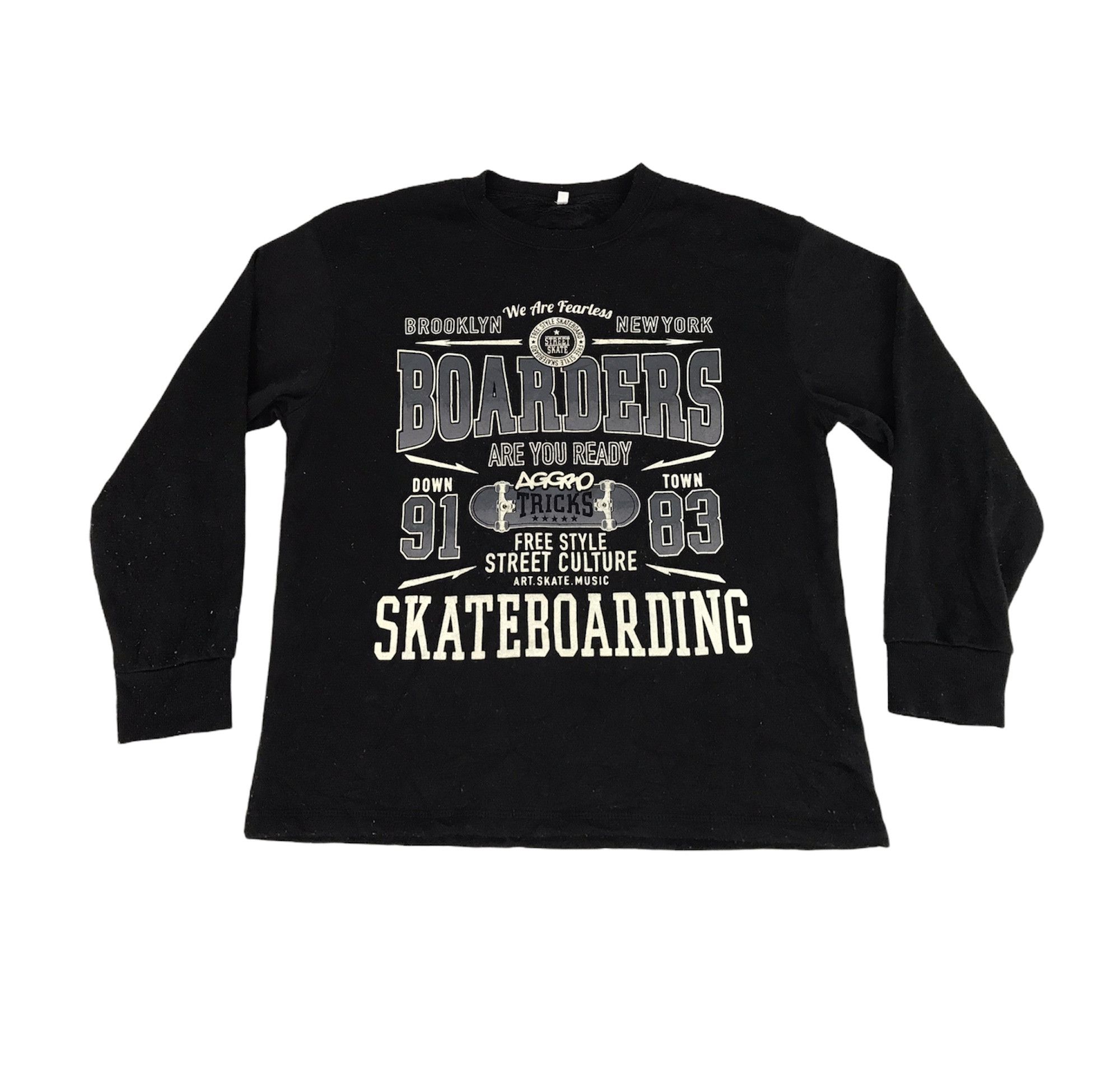 image of Hype Art Skate Music Brooklyn New York Skateboarding Sweatshirt, Men's (Size Small)