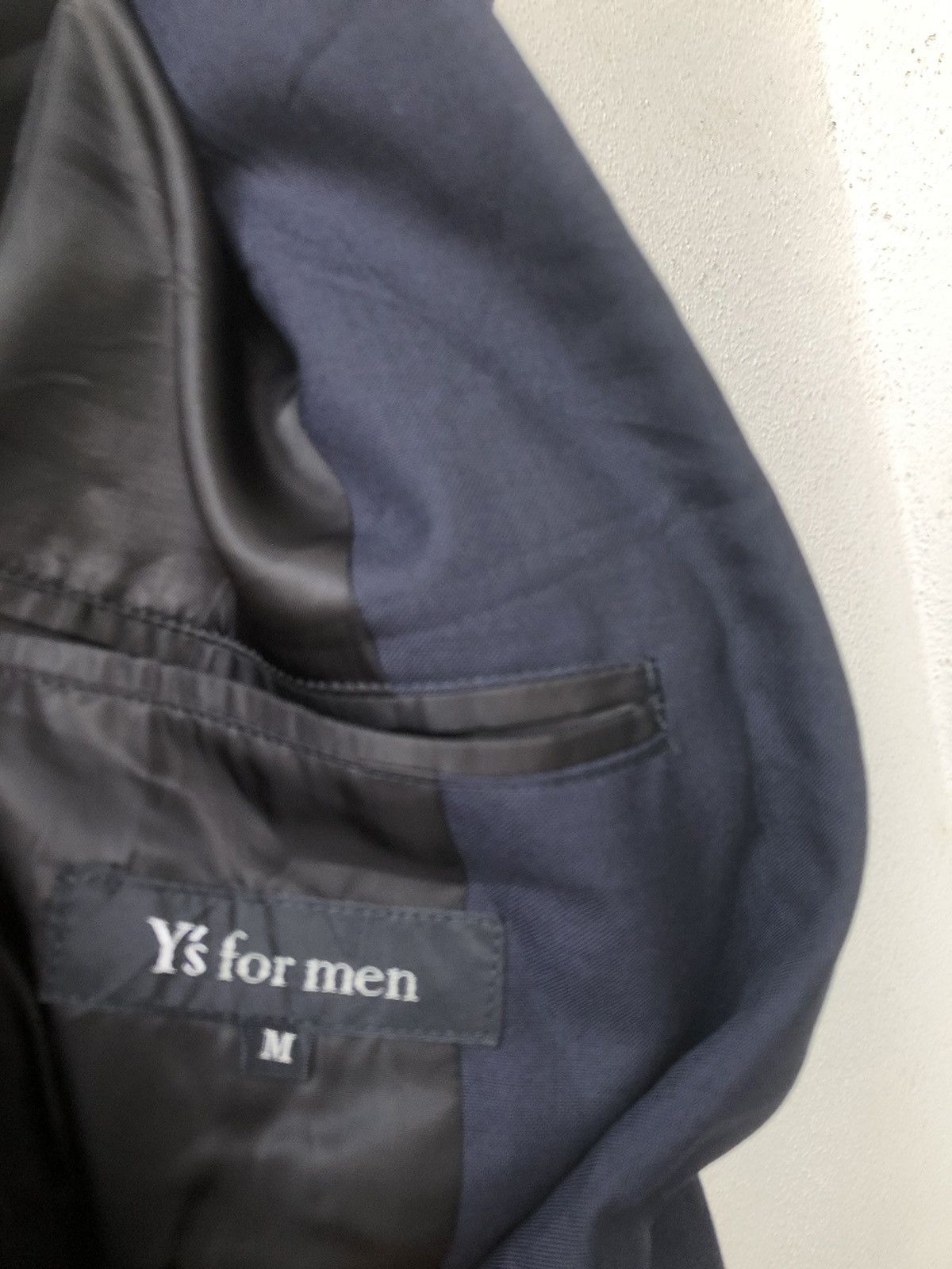 Y's for Men × Yohji Yamamoto 🔥MUST BUY🔥89”Yohji Yamamoto Runway Black Long Coat Size 38S - 7 Thumbnail