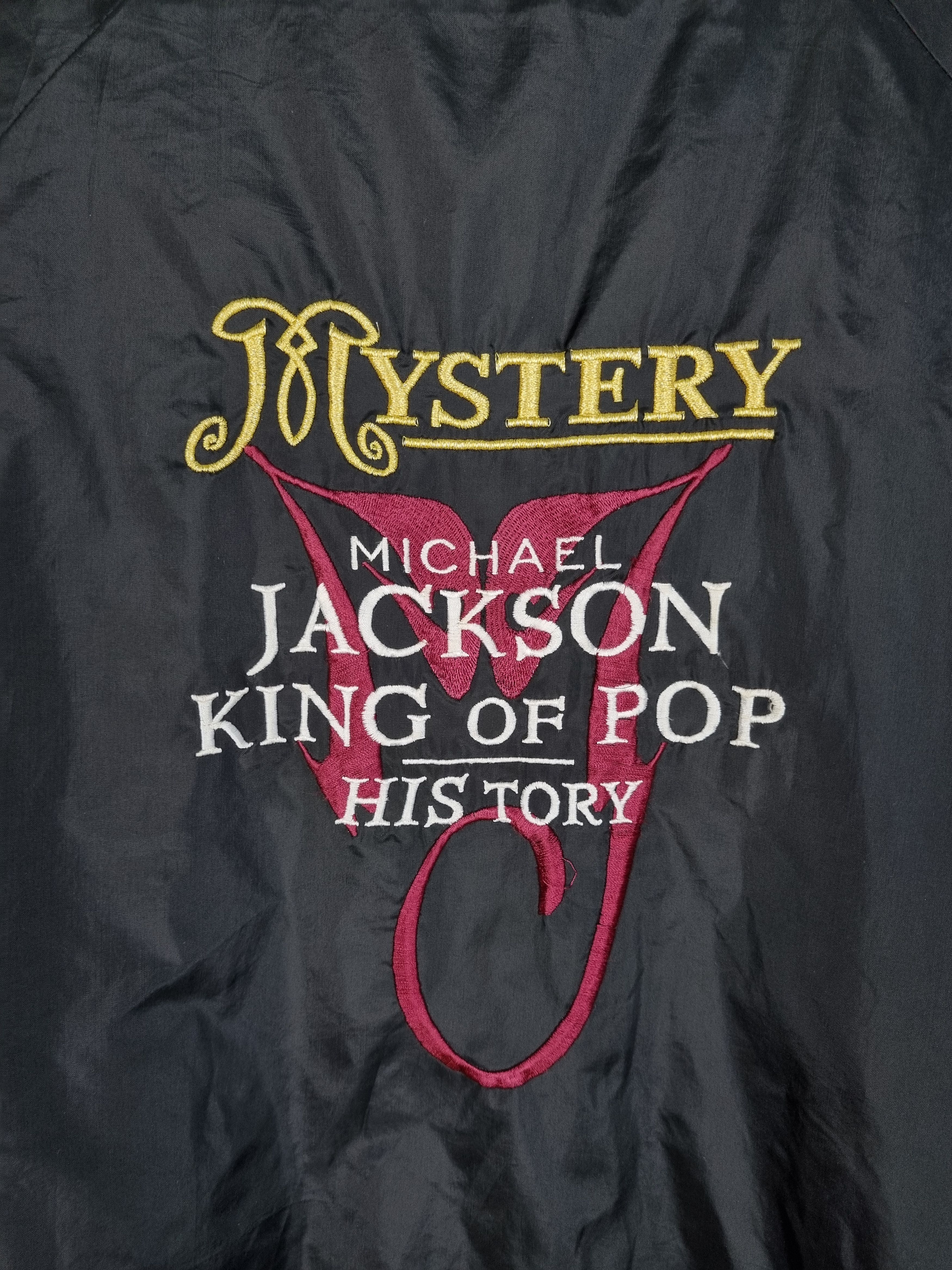 Band Tees × Michael Jackson Vintage 90s Michael Jackson MYSTERY Tour Coach jacket RARE! Size US M / EU 48-50 / 2 - 6 Thumbnail