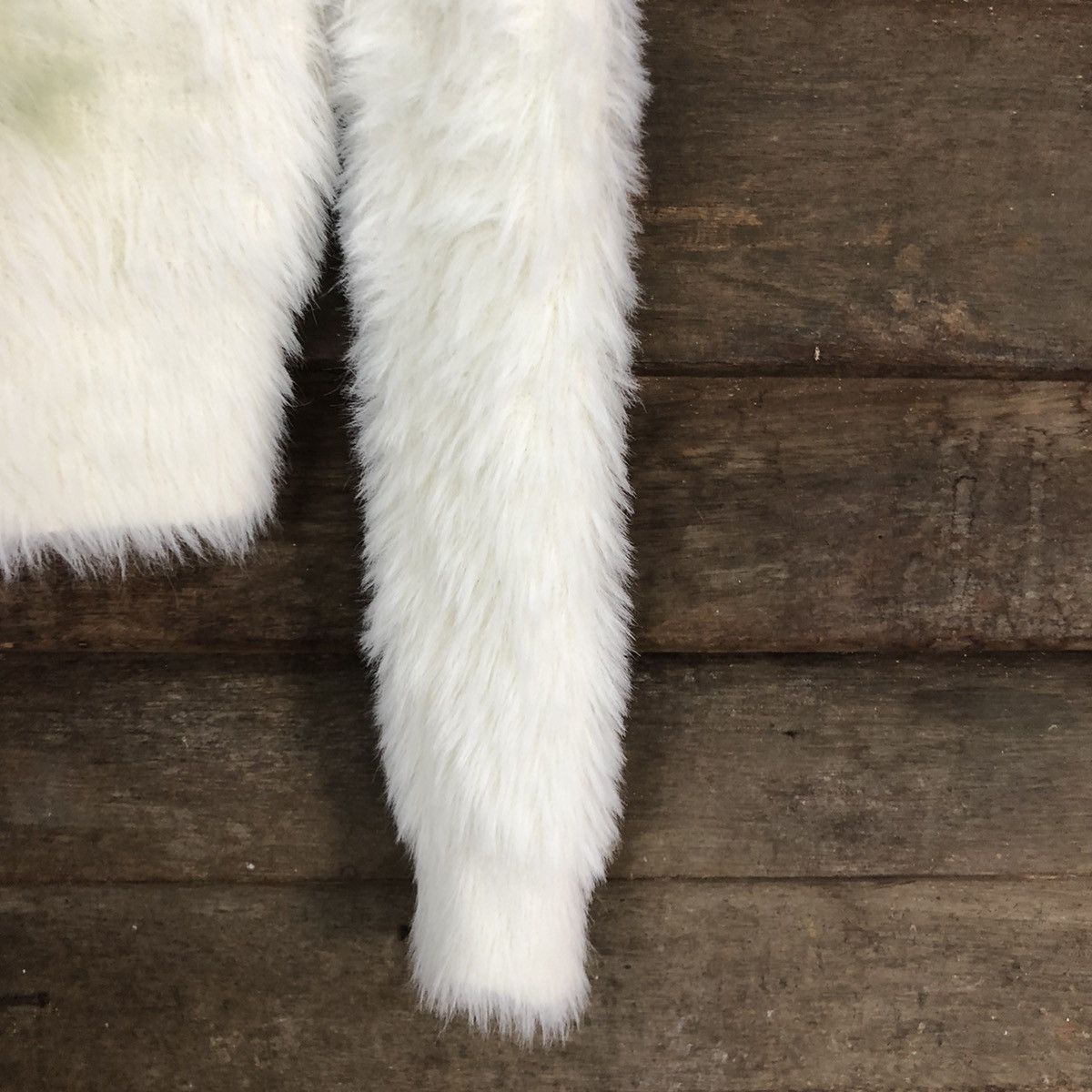 Homespun Knitwear DLL Japan White Mohair fur Shag Shaggy Knitwear #c1043 Size M / US 6-8 / IT 42-44 - 4 Thumbnail