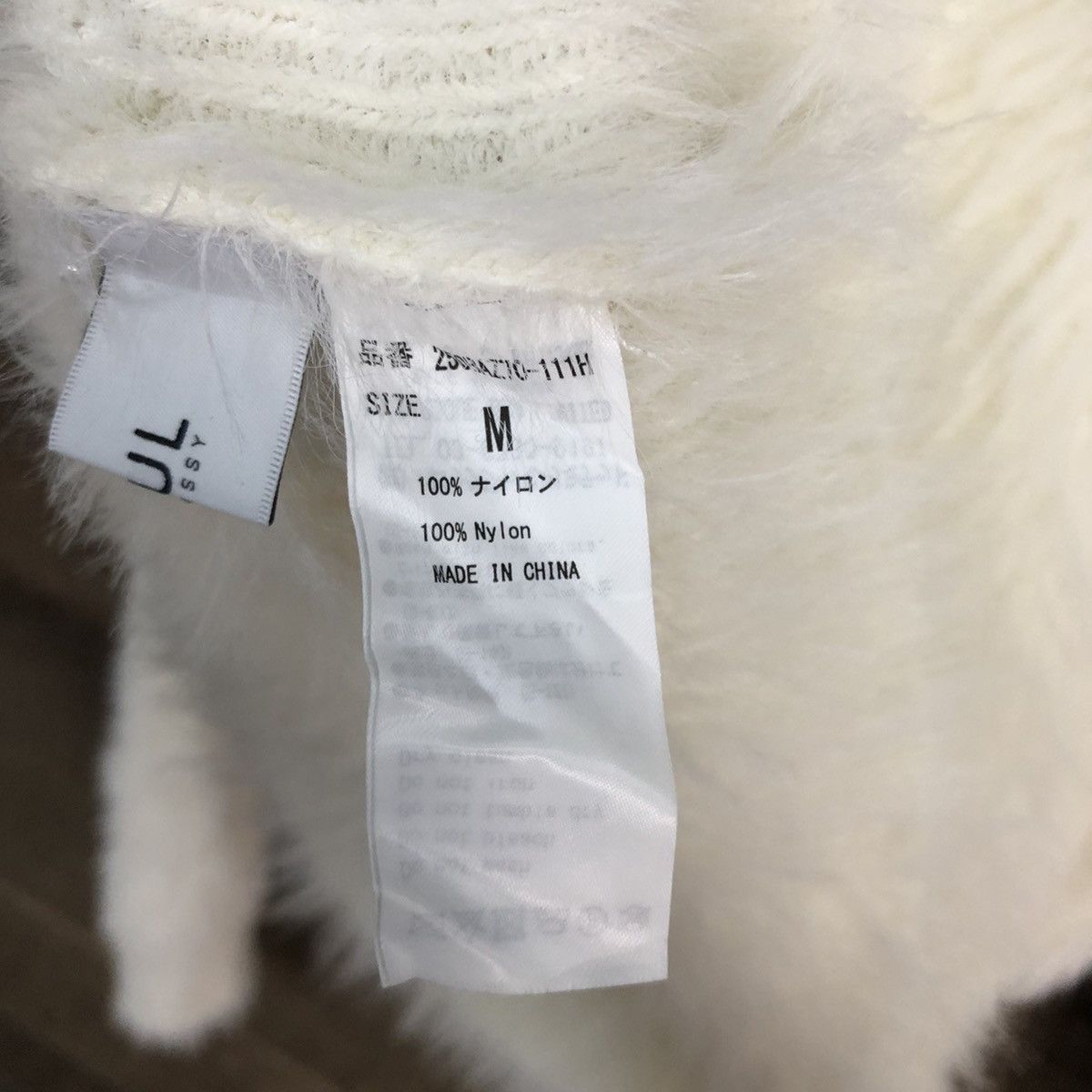 Homespun Knitwear DLL Japan White Mohair fur Shag Shaggy Knitwear #c1043 Size M / US 6-8 / IT 42-44 - 11 Thumbnail