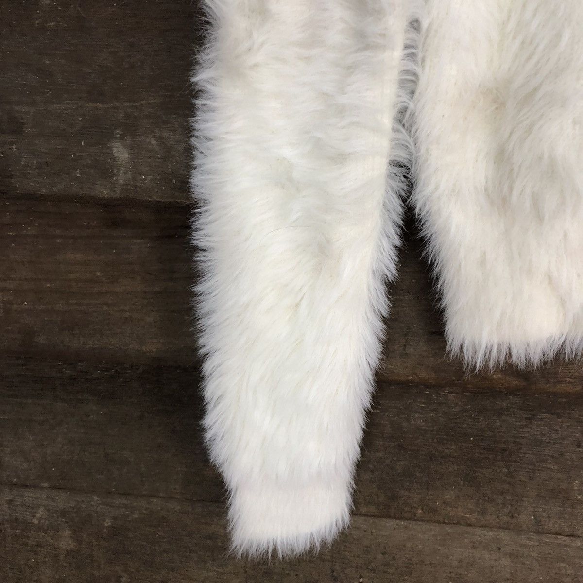 Homespun Knitwear DLL Japan White Mohair fur Shag Shaggy Knitwear #c1043 Size M / US 6-8 / IT 42-44 - 6 Thumbnail
