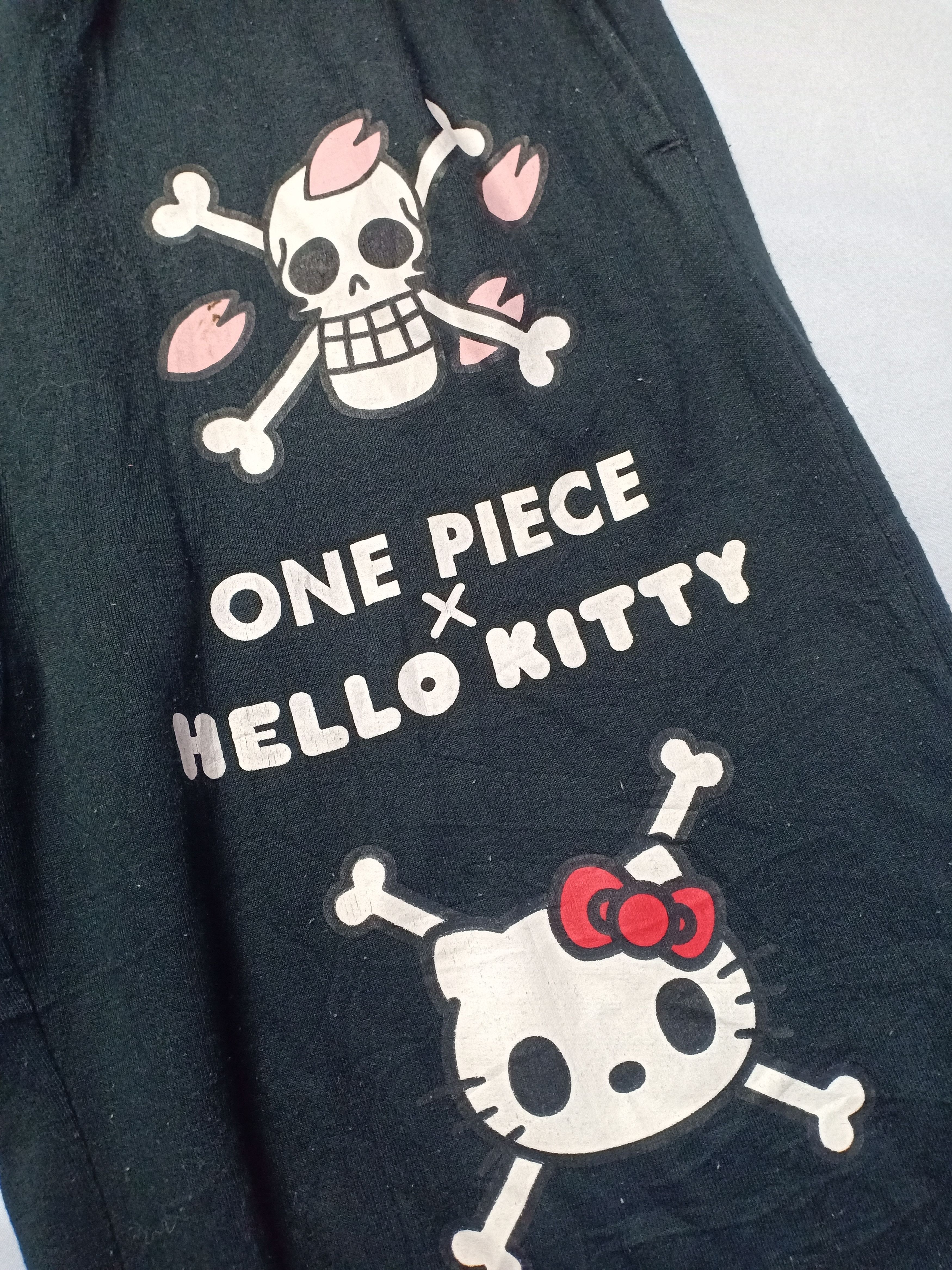 Anime × Cartoon Network × One Piece Rare One piece X Hello Kitty Cartoon Jogger Pant Unisex Size US 31 - 3 Thumbnail