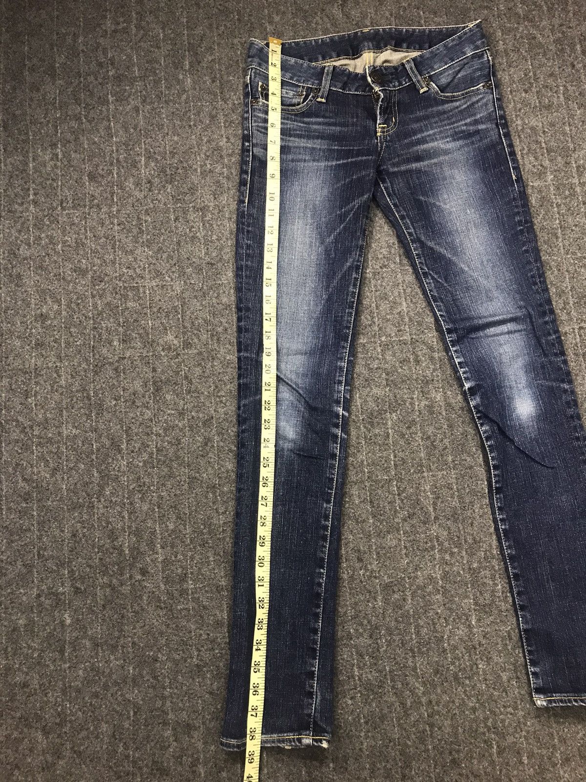 Japanese Brand × Vintage Skinny Moussy Japanese Brand Indigo Denim Jeans Pant Size 28" / US 6 / IT 42 - 8 Thumbnail