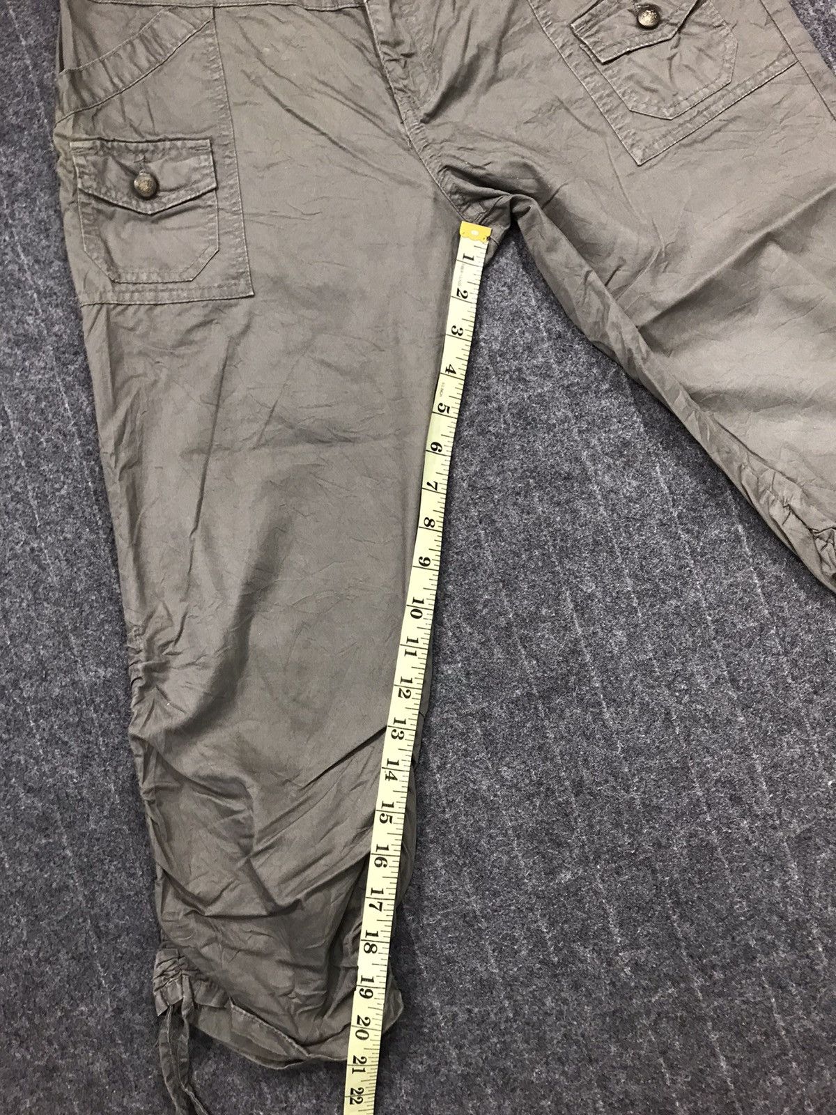 Japanese Brand × Vintage Vintage Theoria Bushpant Short Casual Pant Dark Military Size 31" - 8 Thumbnail