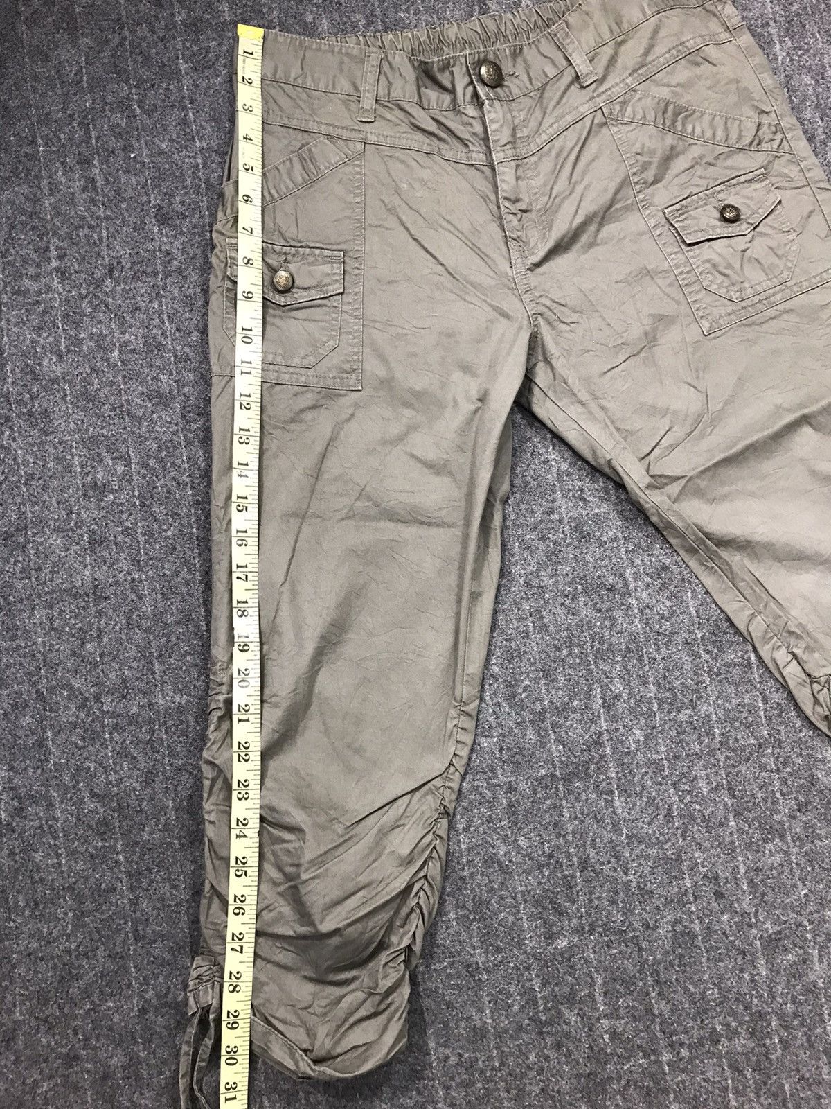 Japanese Brand × Vintage Vintage Theoria Bushpant Short Casual Pant Dark Military Size 31" - 7 Thumbnail
