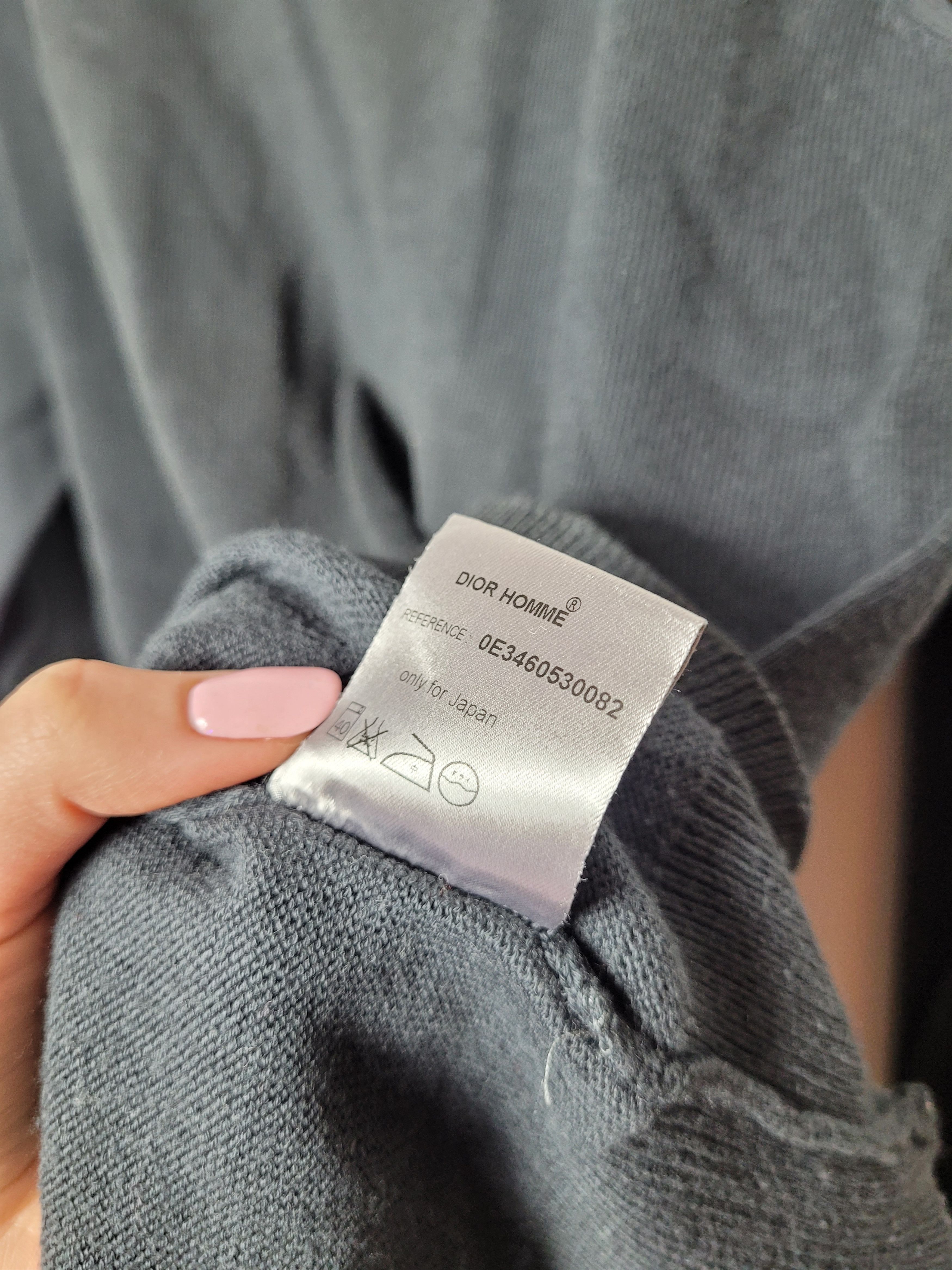 Dior × Hedi Slimane Dior x Hedi Slimane RARE distressed sweater F/W 2007 Size US L / EU 52-54 / 3 - 11 Thumbnail