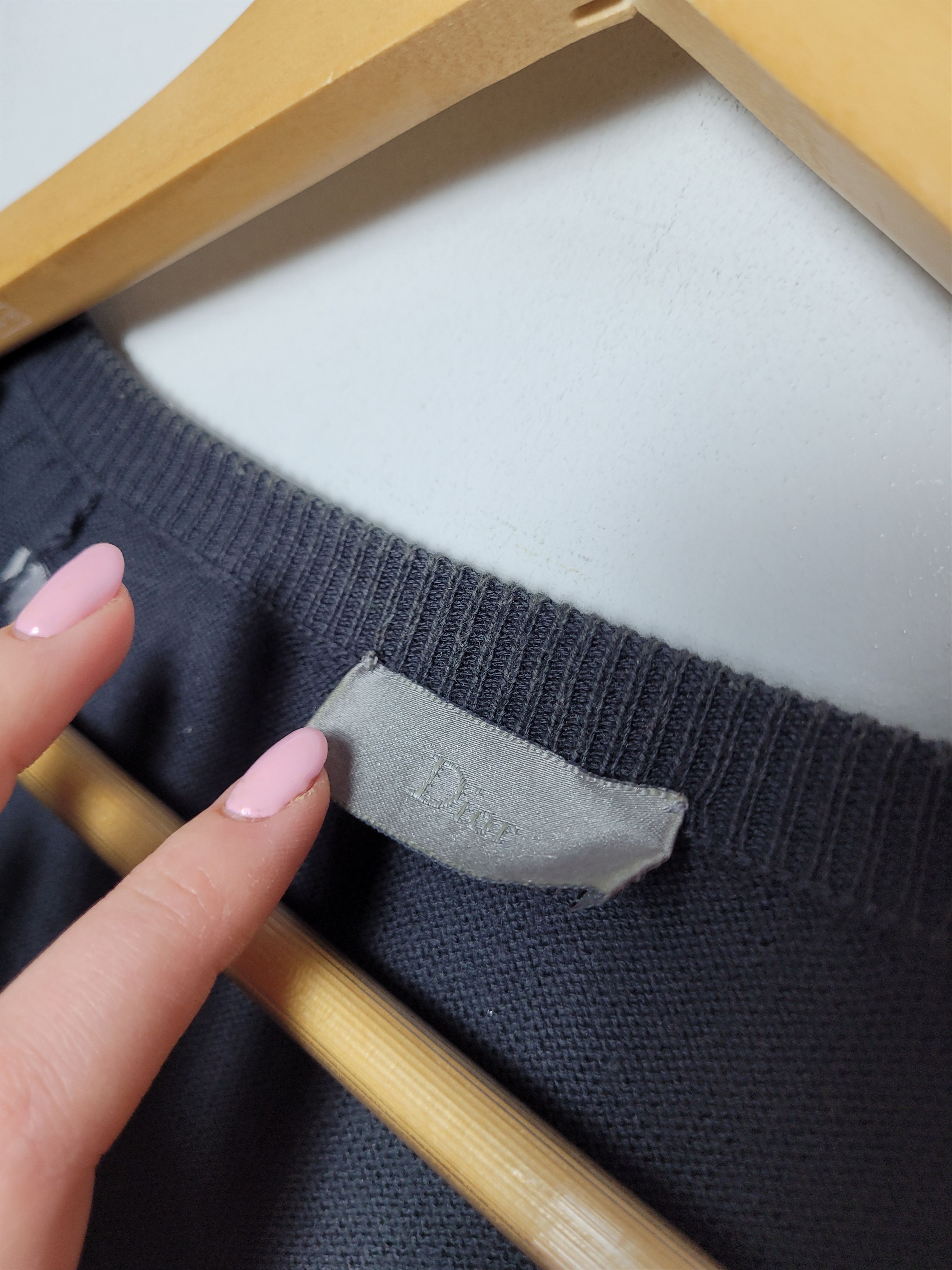 Dior × Hedi Slimane Dior x Hedi Slimane RARE distressed sweater F/W 2007 Size US L / EU 52-54 / 3 - 8 Thumbnail