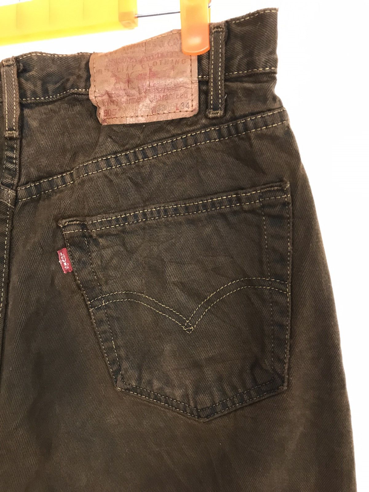Levi's Vintage Clothing Levi’s & Strauss Lot 505 Denim Brown Jeans K239j Size US 31 - 3 Thumbnail