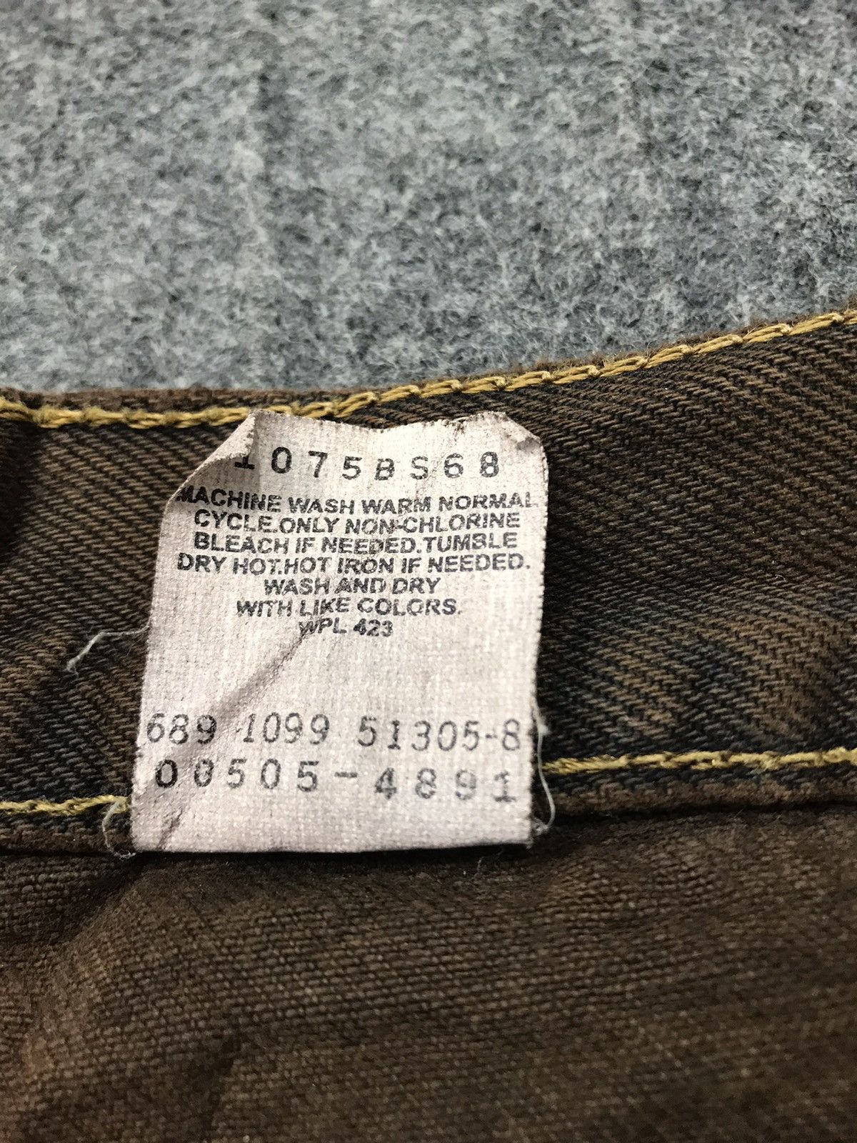 Levi's Vintage Clothing Levi’s & Strauss Lot 505 Denim Brown Jeans K239j Size US 31 - 5 Thumbnail