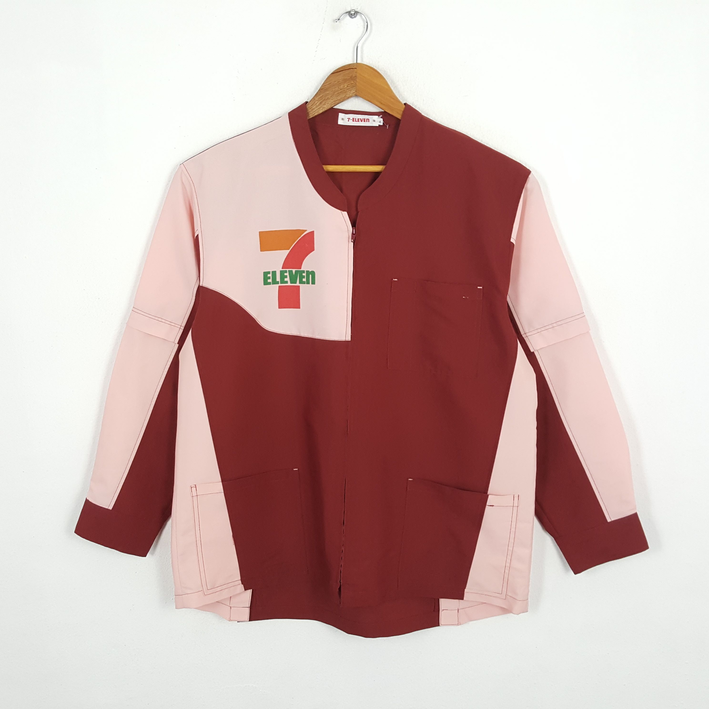 Japanese Brand × Vintage Vintage 7 ELEVEN Japanese Brand Uniform Working Jacket Size US L / EU 52-54 / 3 - 1 Thumbnail