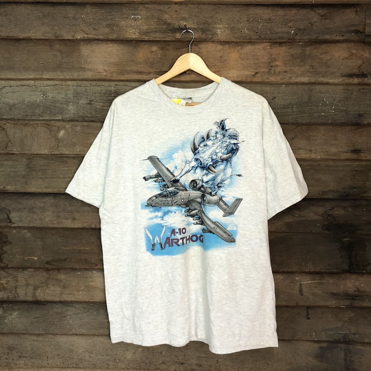 Vintage DL Vtg A-10 Warthog Hanes White Short Sleeve Shirt #3107 Size US XL / EU 56 / 4 - 3 Thumbnail