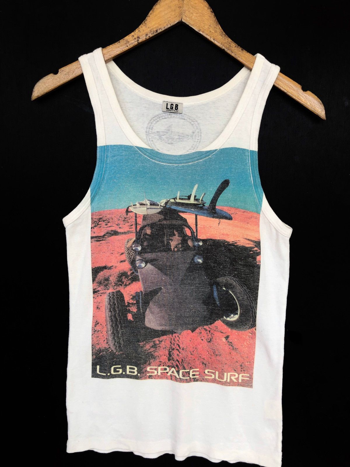 If Six Was Nine GRAIL🔥Le Grand Bleu Space Summer Sleeveless Shirt Size US S / EU 44-46 / 1 - 1 Thumbnail