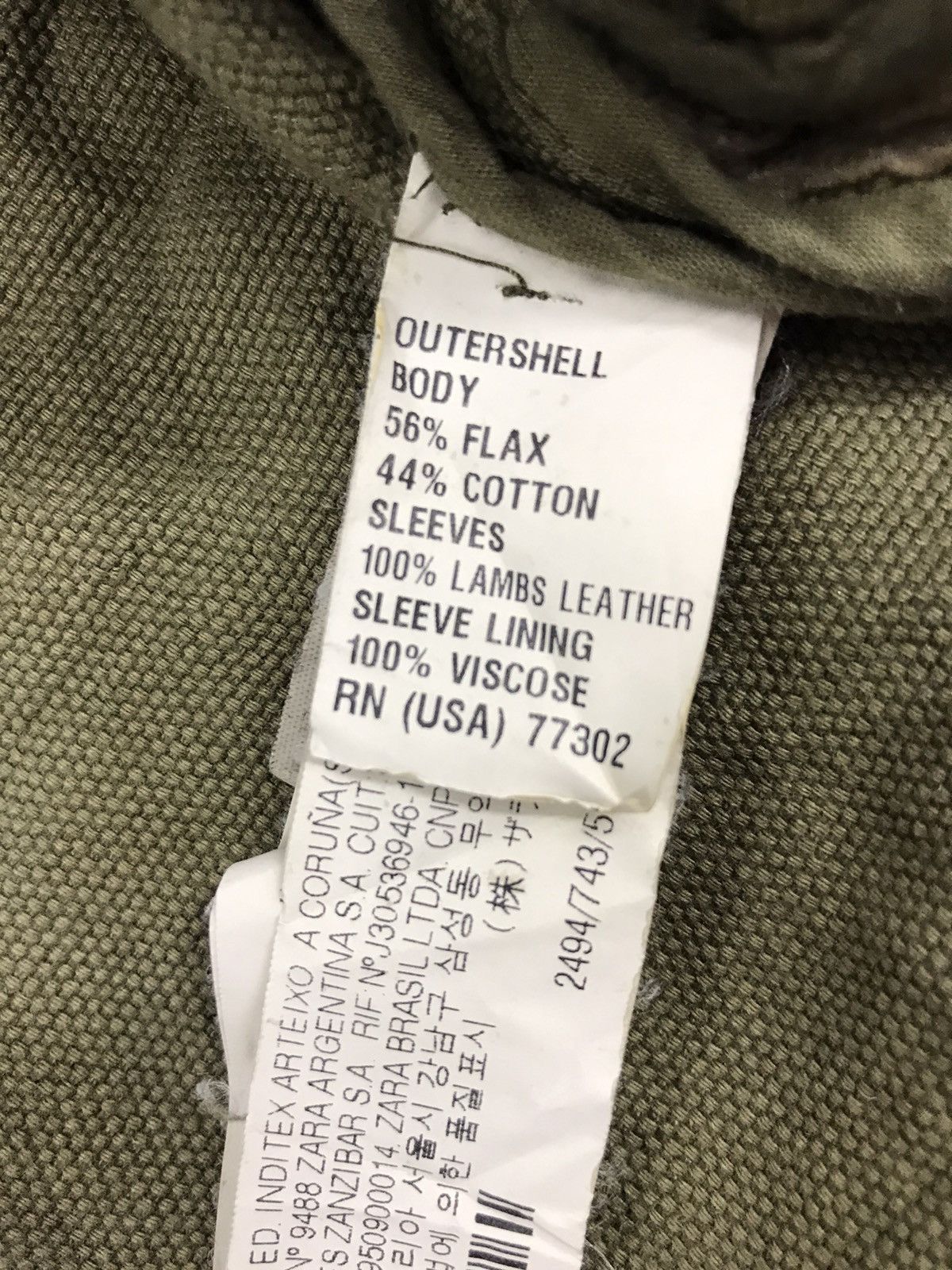 Zara Zara Mix Leather jacket Military Style Tactical Design Size US S / EU 44-46 / 1 - 8 Thumbnail