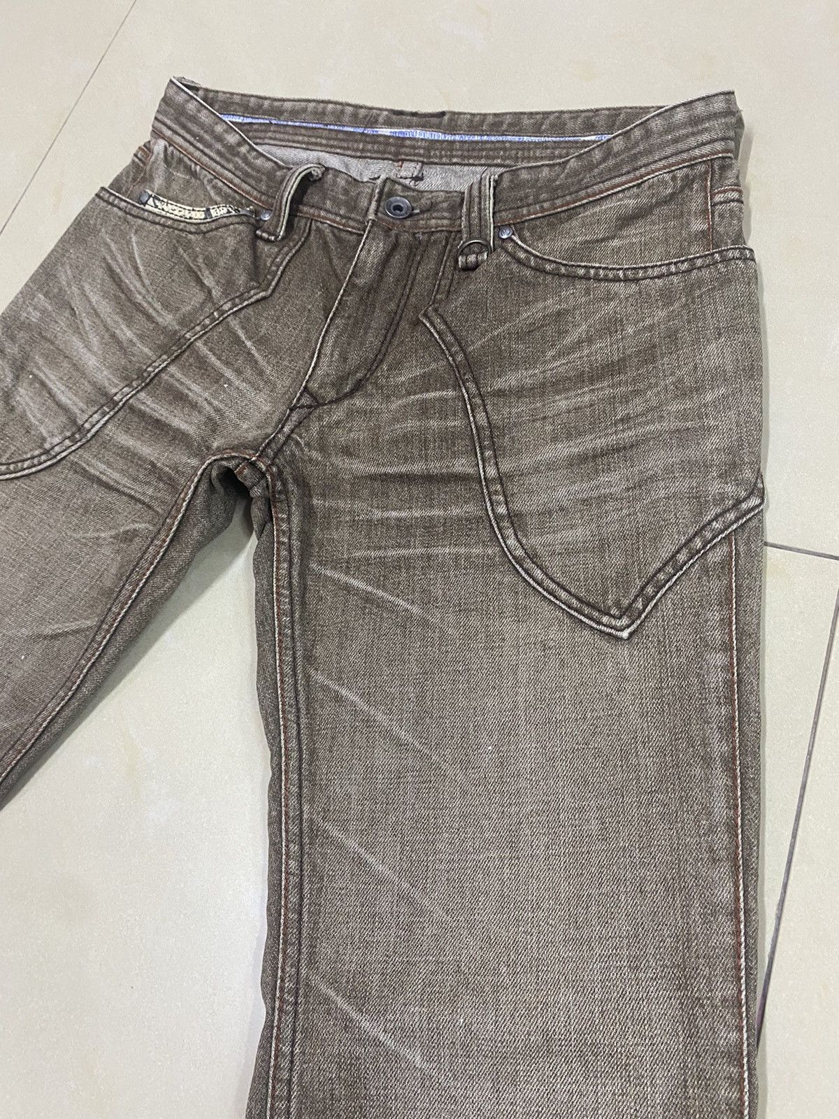 If Six Was Nine × KMRii × Nicole Club Japanese Brand NCFM Snake Skin Lining Flared Denim Size US 31 - 3 Thumbnail