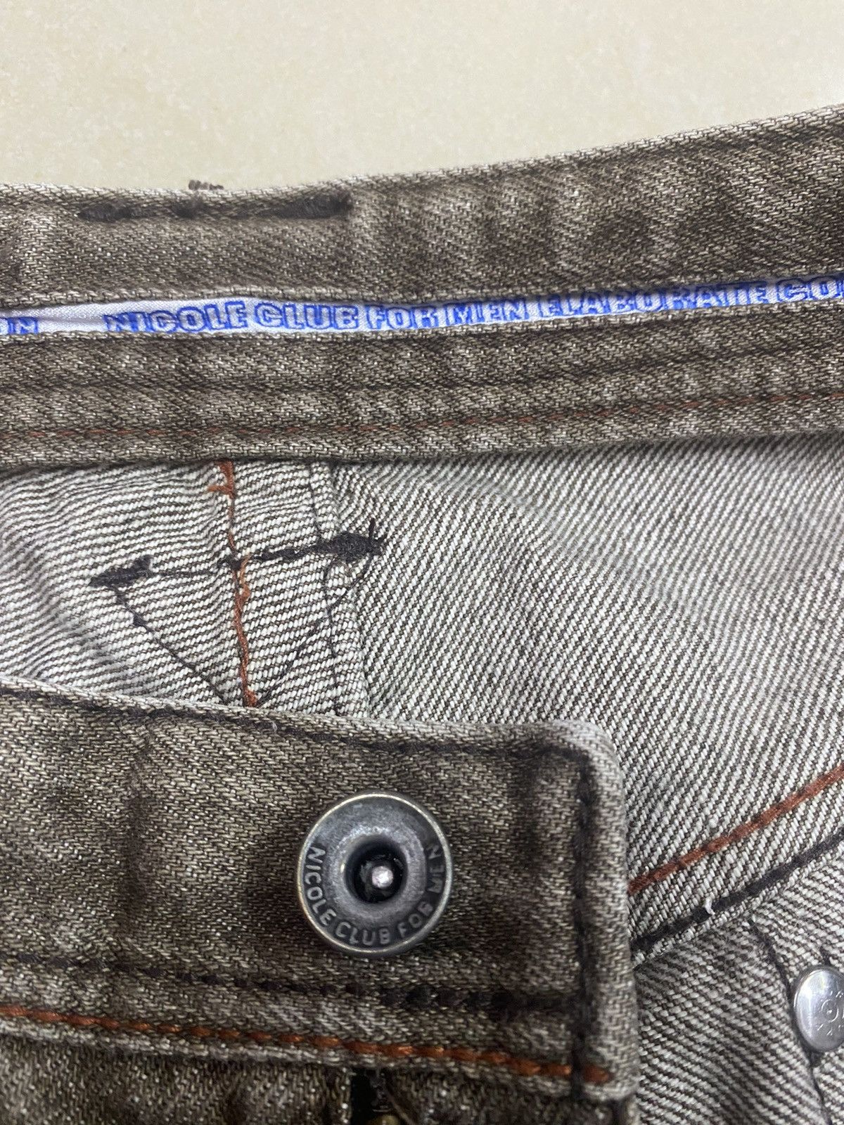 If Six Was Nine × KMRii × Nicole Club Japanese Brand NCFM Snake Skin Lining Flared Denim Size US 31 - 11 Thumbnail