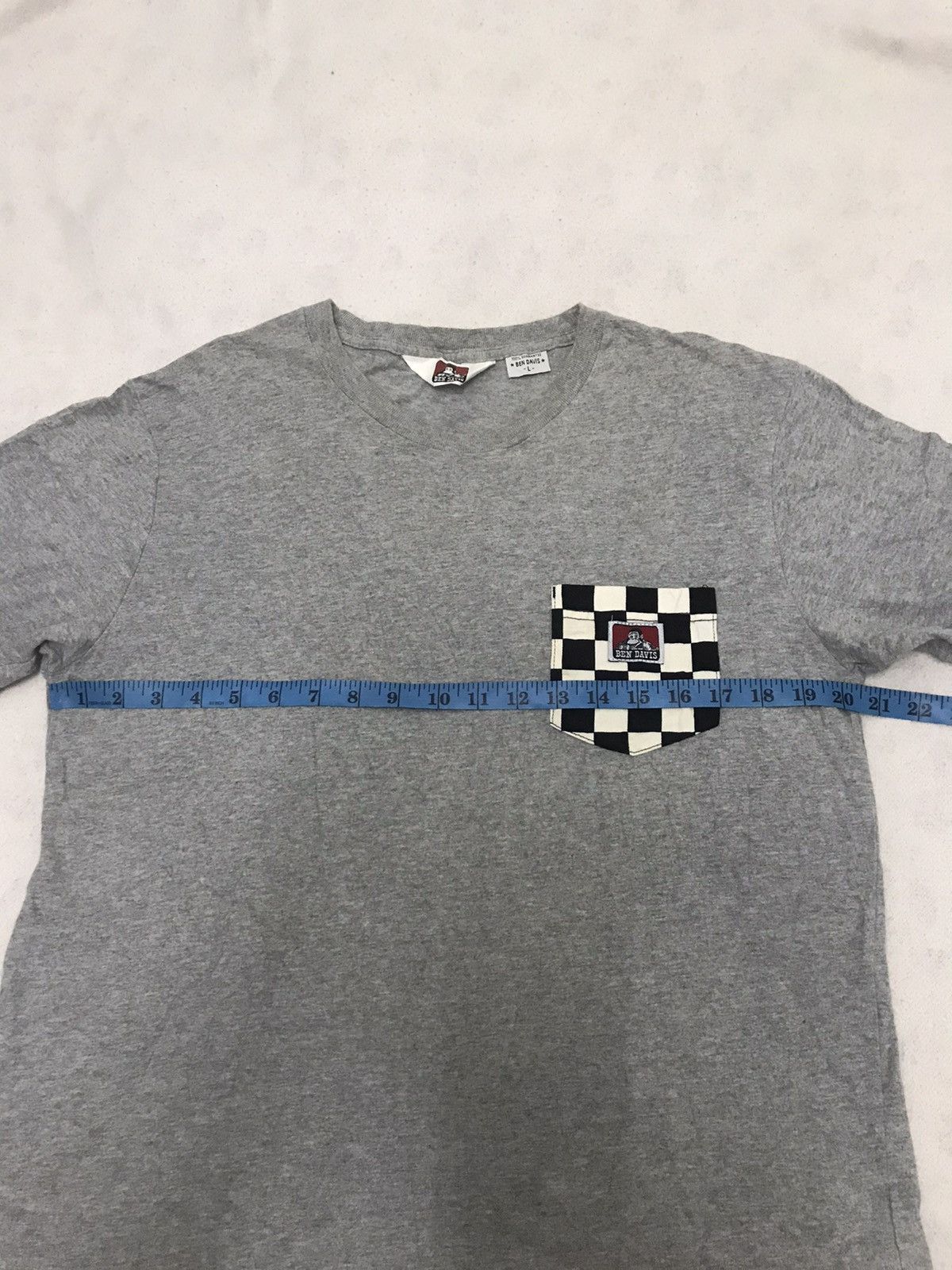 Ben Davis × Vintage Ben Davis Single Pocket Streetwear Tee Size US L / EU 52-54 / 3 - 5 Thumbnail