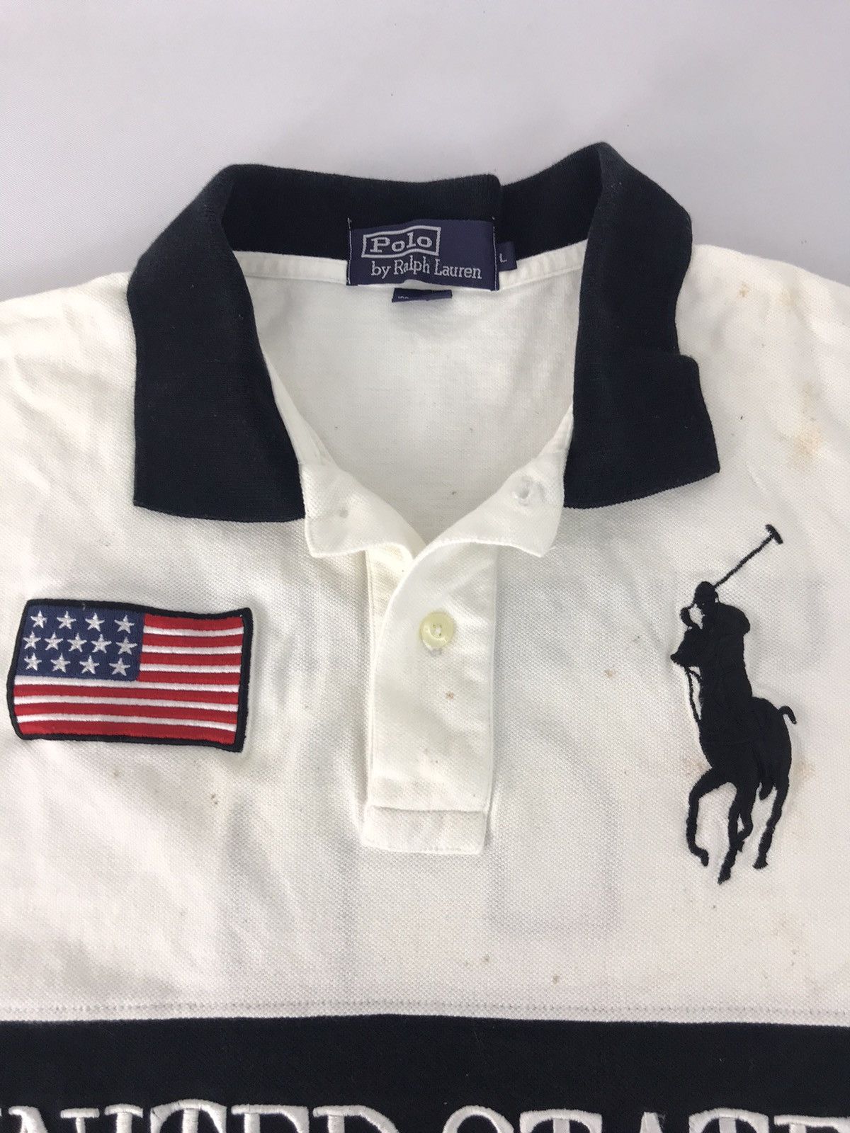 Polo Ralph Lauren × Vintage Vintage Polo Ralph Lauren United State #3 Embroidery Logo Size US L / EU 52-54 / 3 - 3 Thumbnail