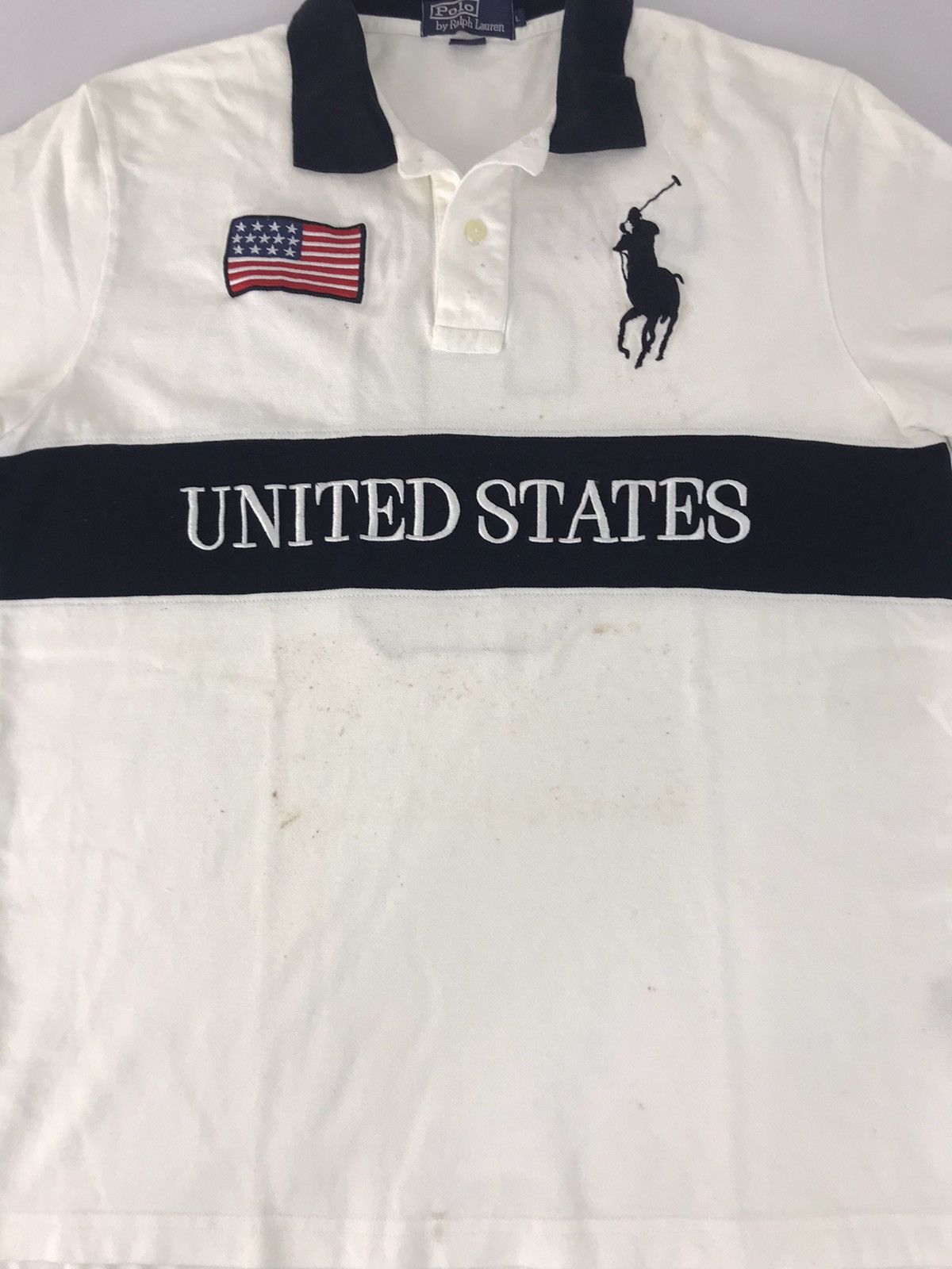 Polo Ralph Lauren × Vintage Vintage Polo Ralph Lauren United State #3 Embroidery Logo Size US L / EU 52-54 / 3 - 10 Thumbnail
