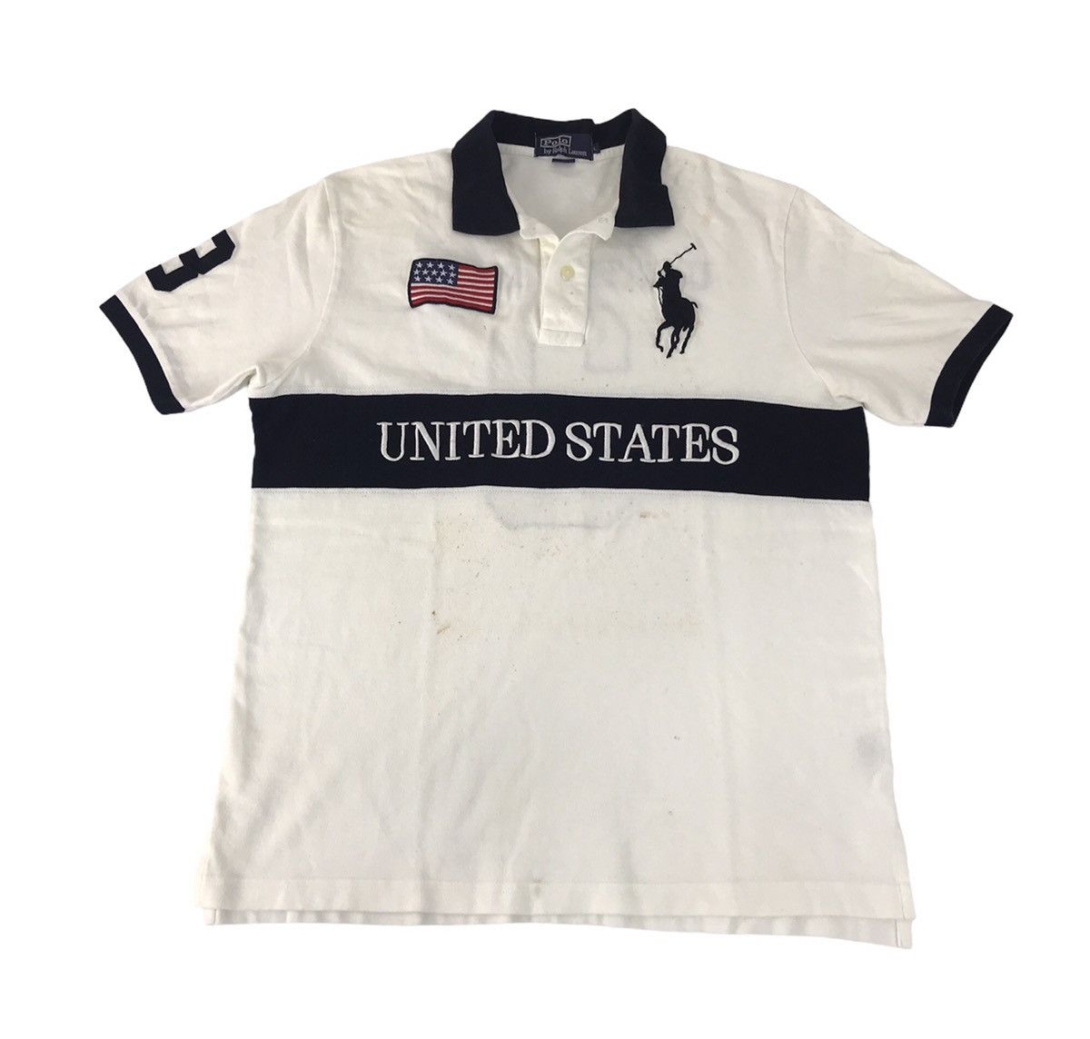 Polo Ralph Lauren × Vintage Vintage Polo Ralph Lauren United State #3 Embroidery Logo Size US L / EU 52-54 / 3 - 1 Thumbnail