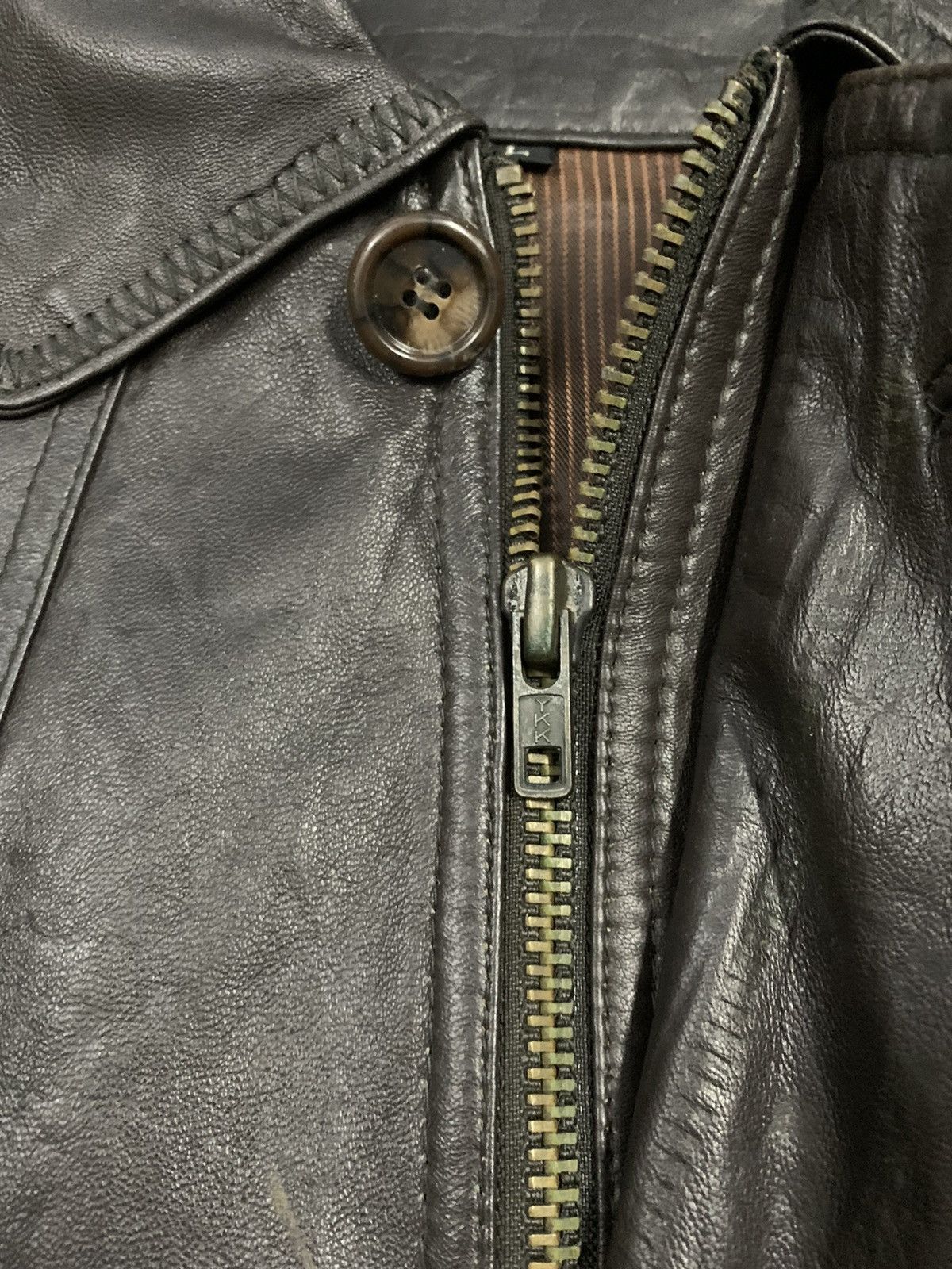 Pelle Pelle Vintage Japanese Brand Jack Mighty Sheepskin Leather Jacket Size US L / EU 52-54 / 3 - 7 Thumbnail