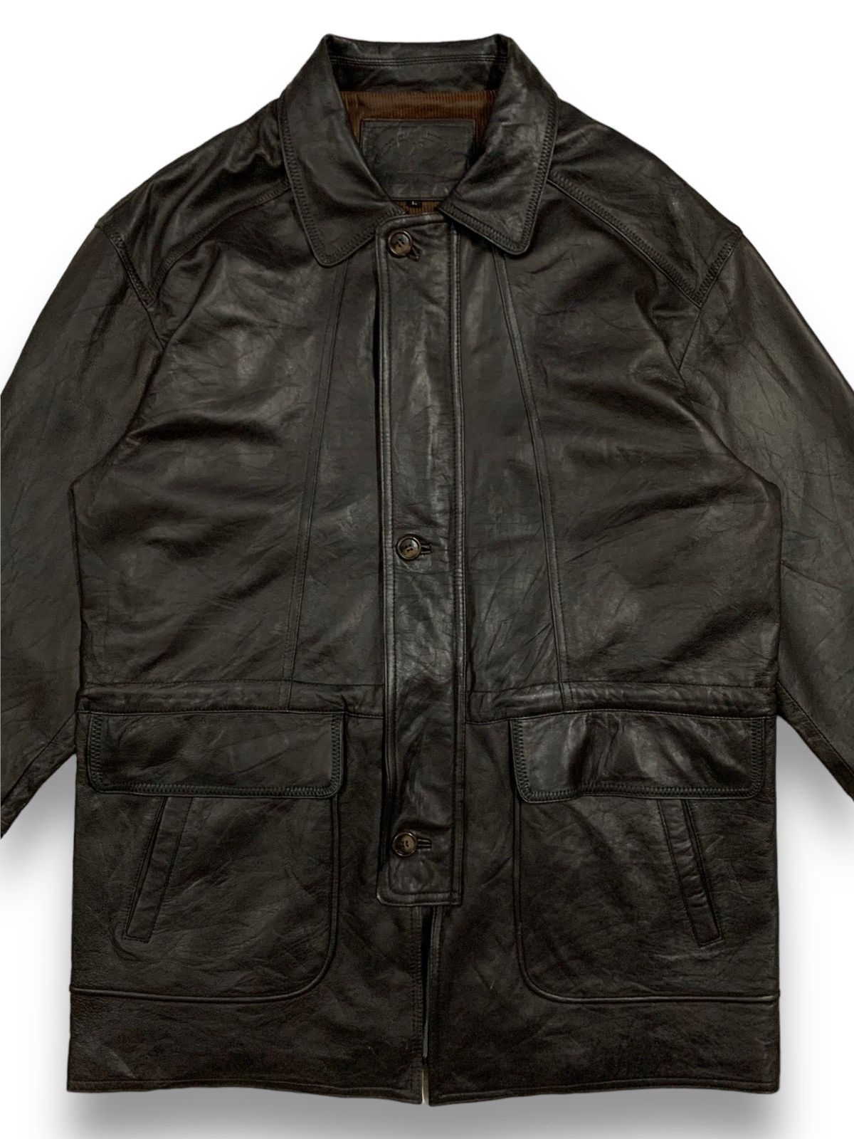 Pelle Pelle Vintage Japanese Brand Jack Mighty Sheepskin Leather Jacket Size US L / EU 52-54 / 3 - 4 Thumbnail